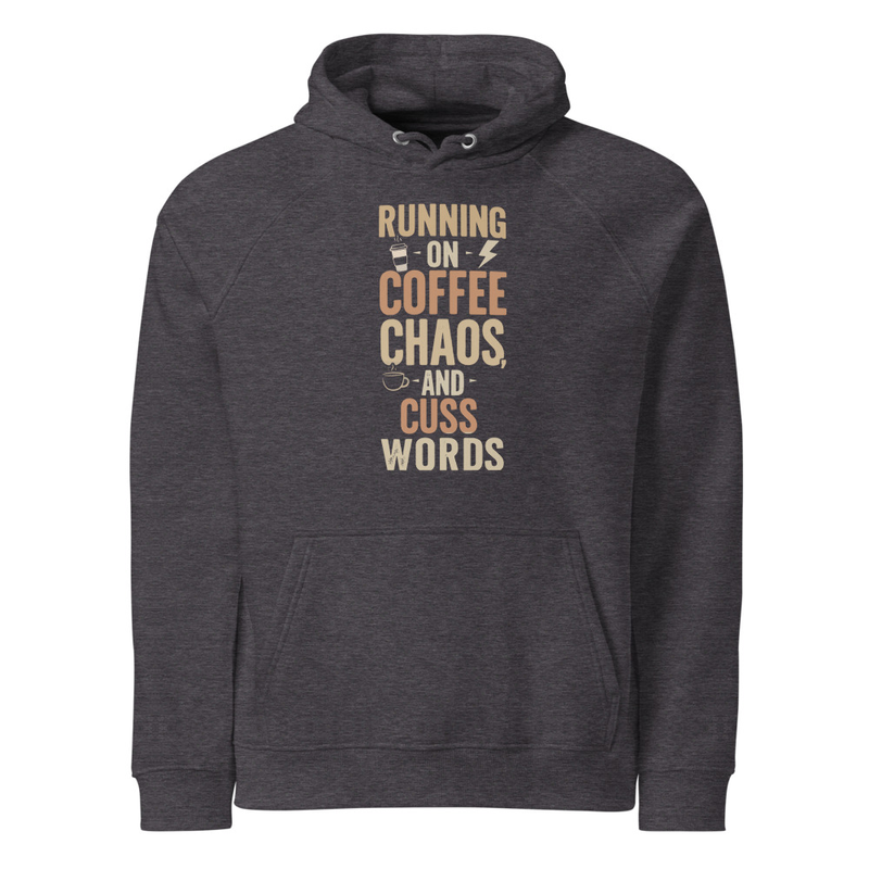 Running on Cuss words Raglan Hoodie
