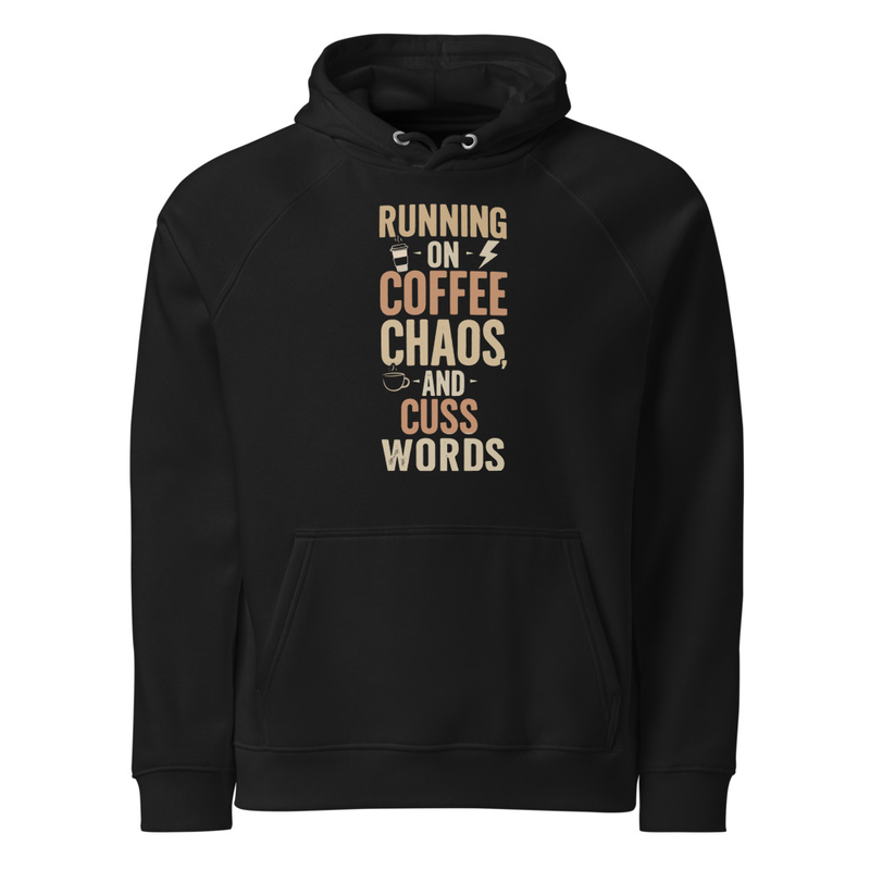 Running on Cuss words Raglan Hoodie