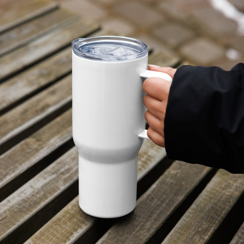 Rain Coffee Frogs Travel Mug