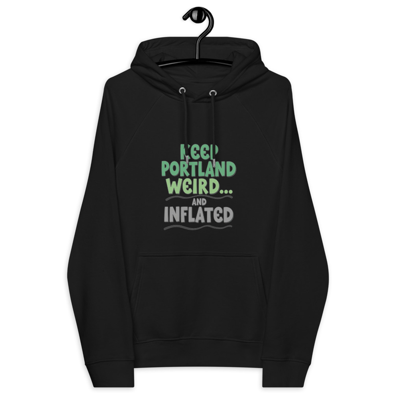 The Weird & Inflatable Eco Raglan Hoodie