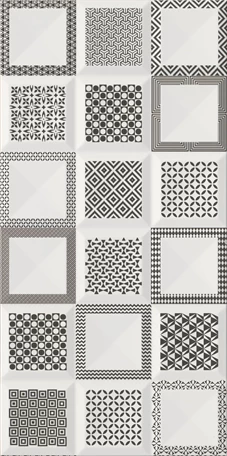 Aria Parlak Siyah Modern Duvar Karosu 30x60