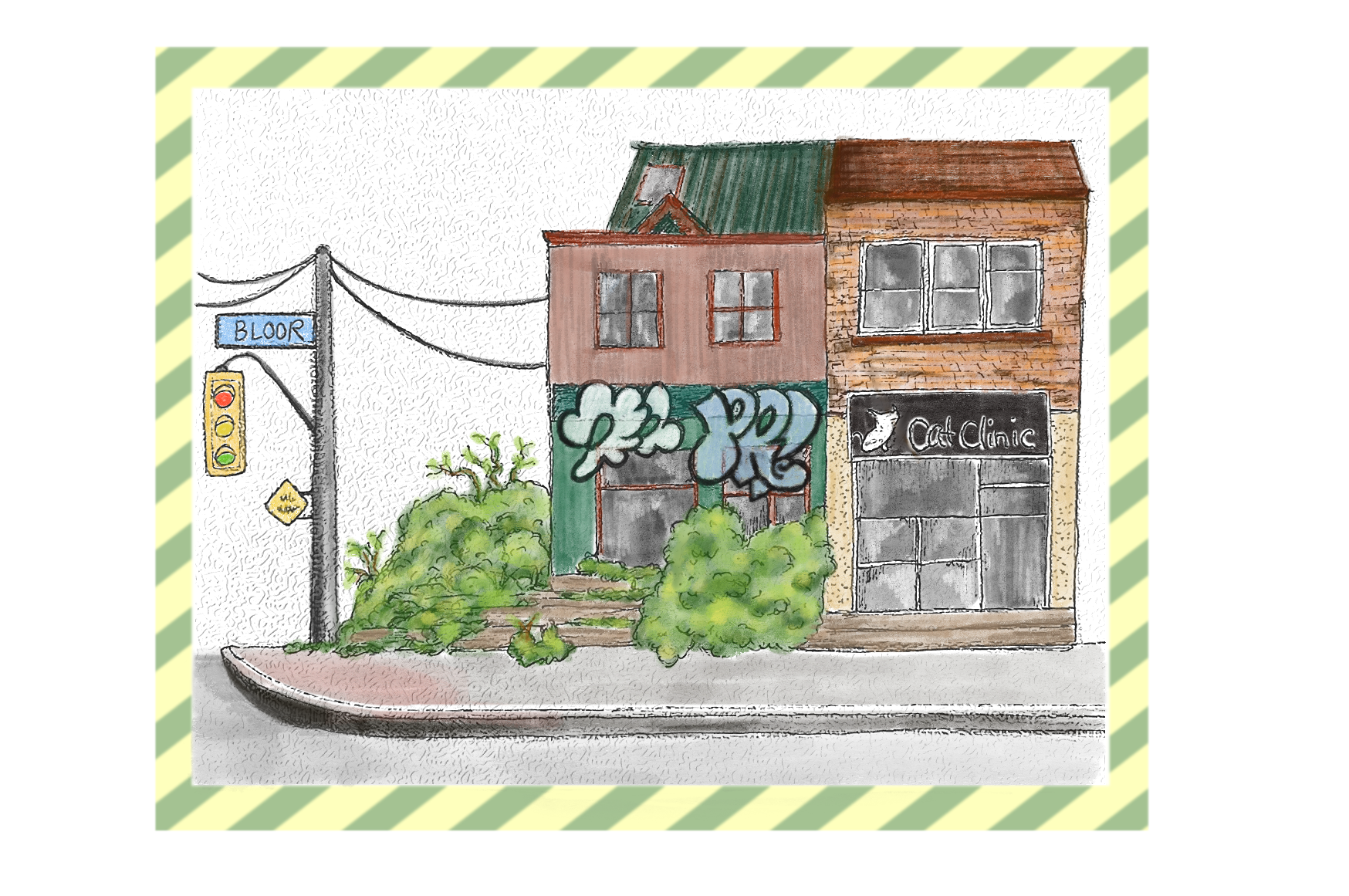 Digital Post Card Illustrations