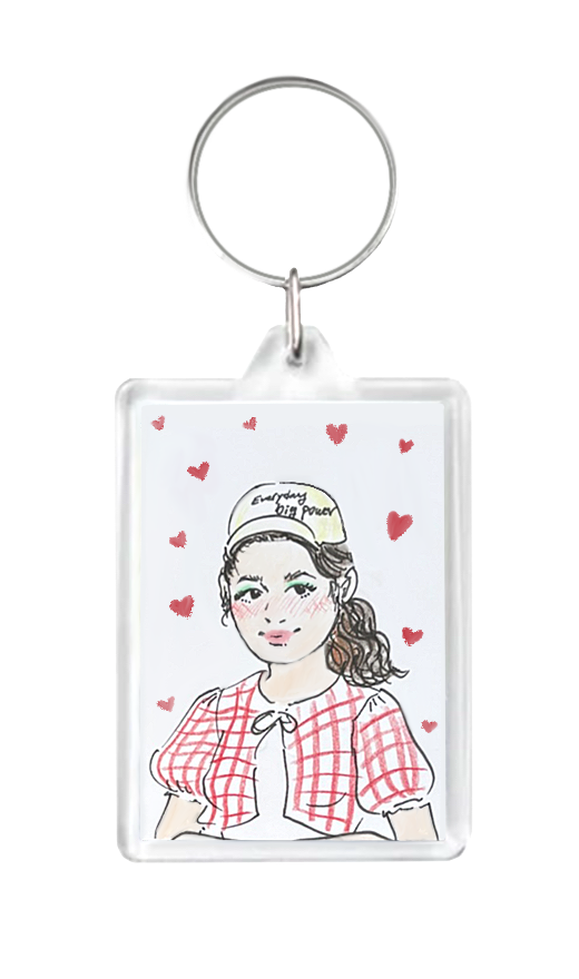 Keychain - Polaroid Style Portrait