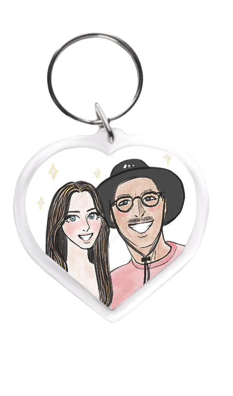 Keychain - A To-Go portrait close to the heart