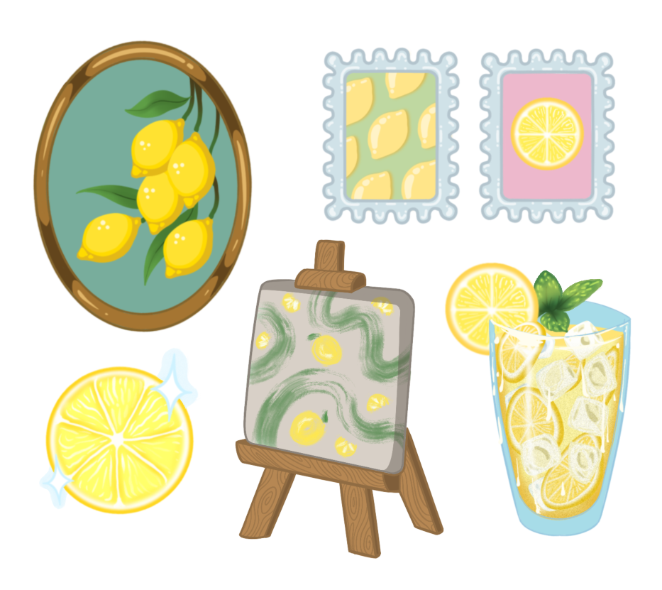 Limon and Lines Stickers