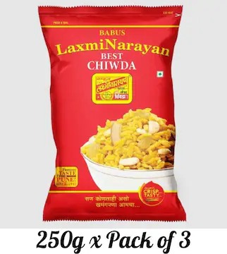 LaxmiNarayan Best Chiwda 250g (Pack of 3)