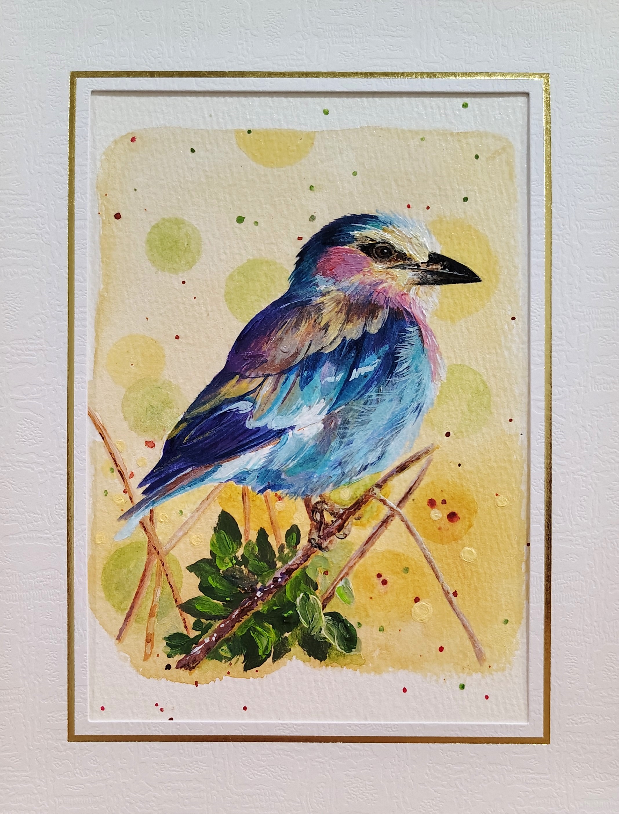 Lilac-Breasted Roller Bird Painting