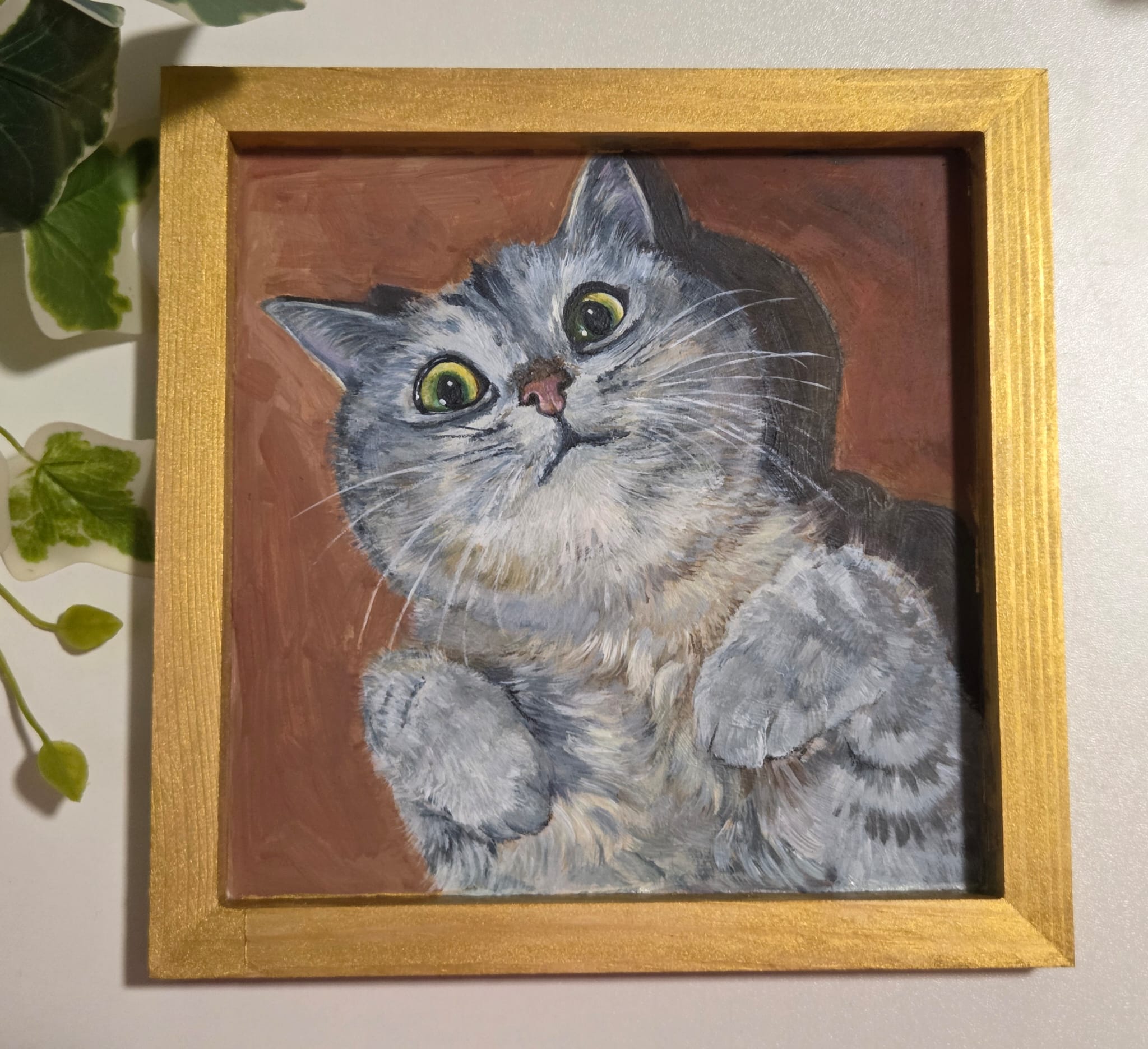 Hand-painted Cat Portrait