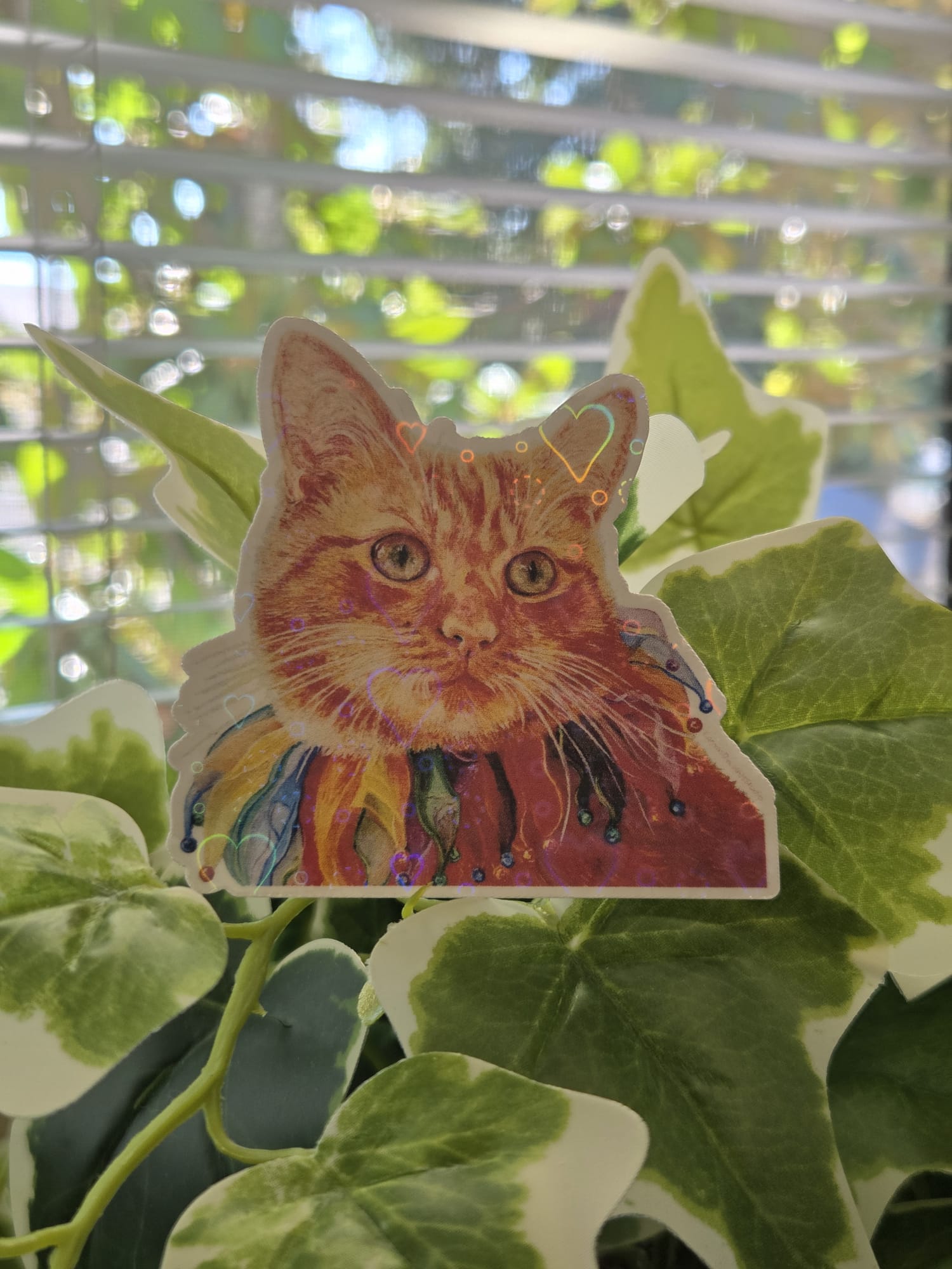 Colorful Cat Sticker