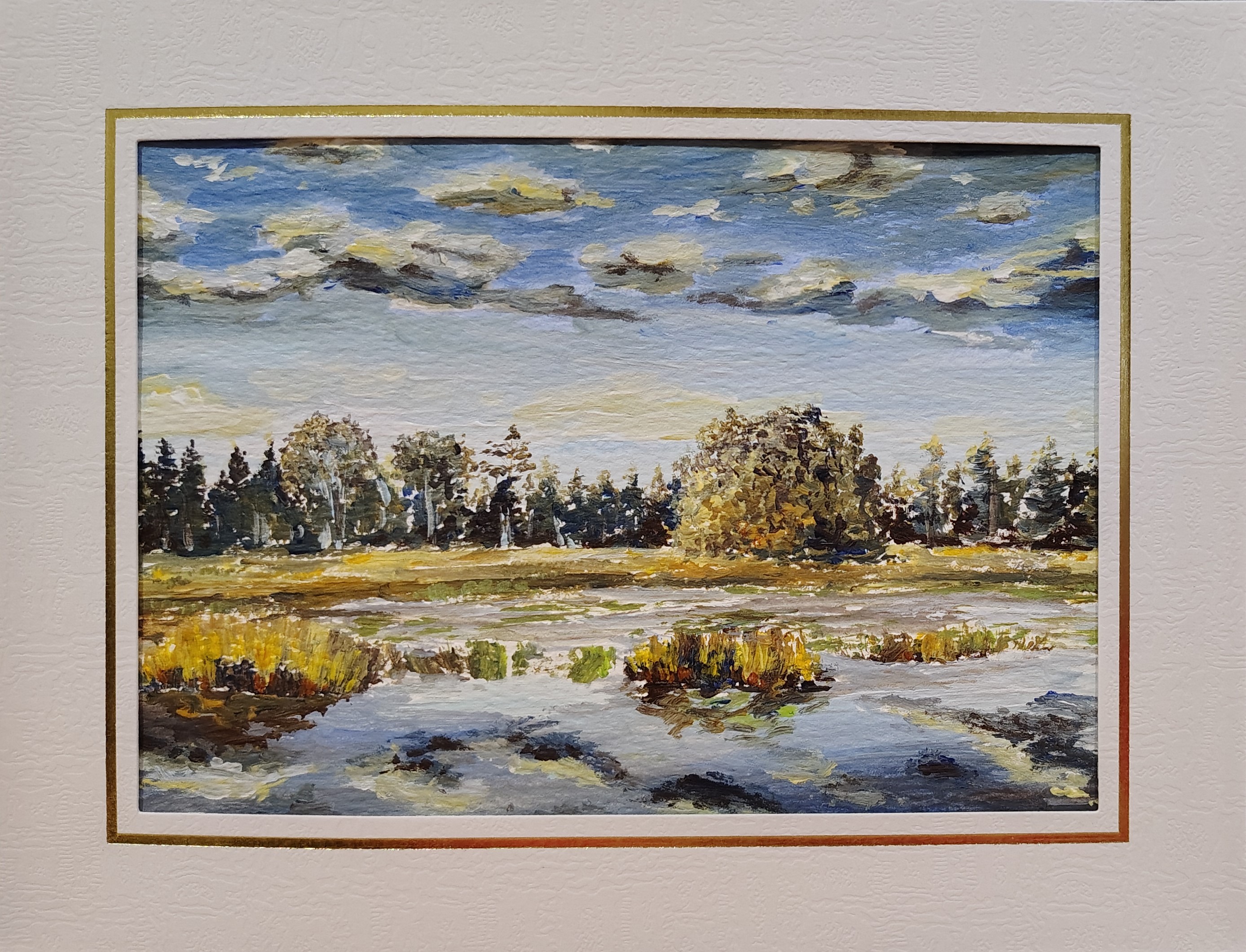 Landscape Lake Painting 