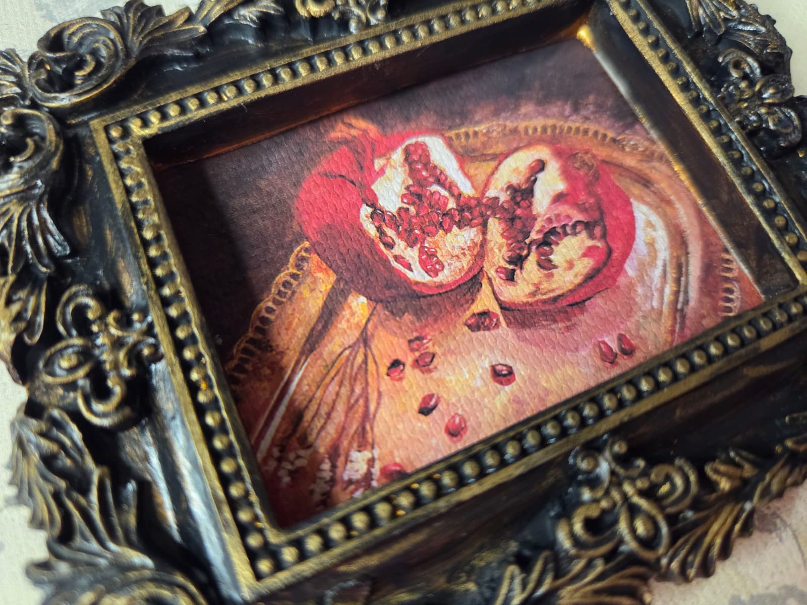 Pomegranate Still Life Art Print