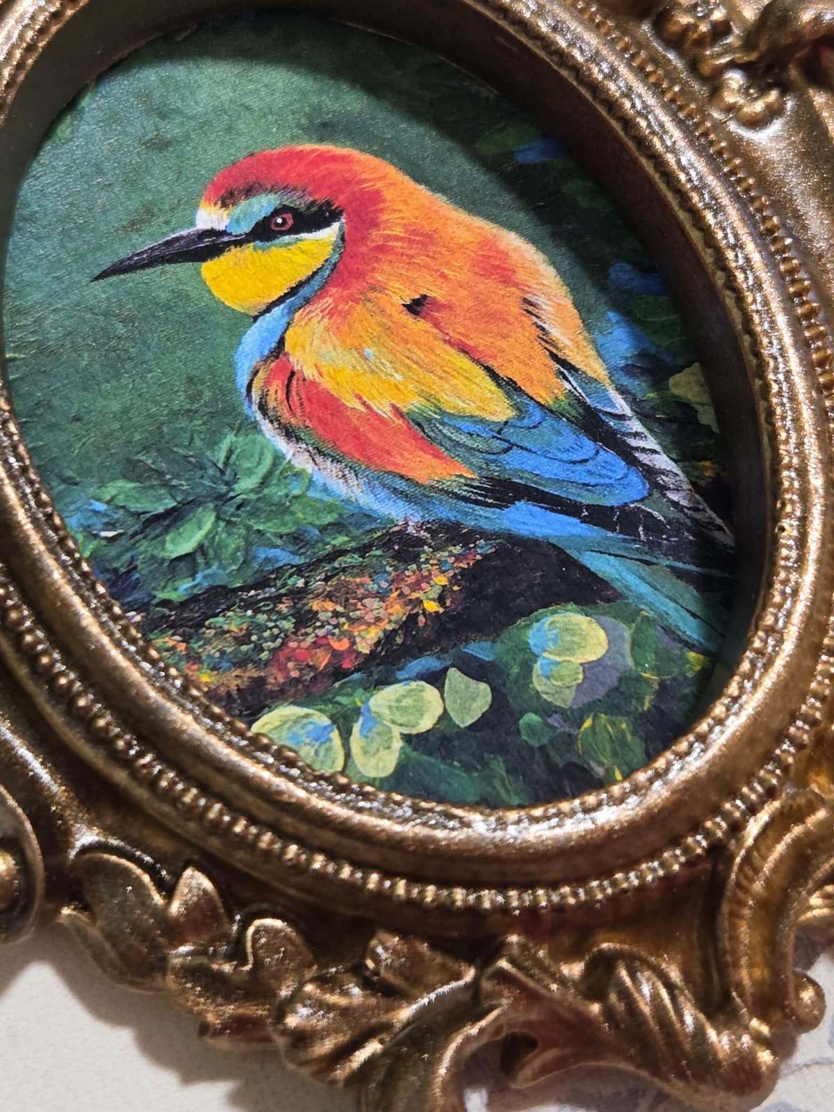 Colorful Bird Bee-Eater Mini Art Print 