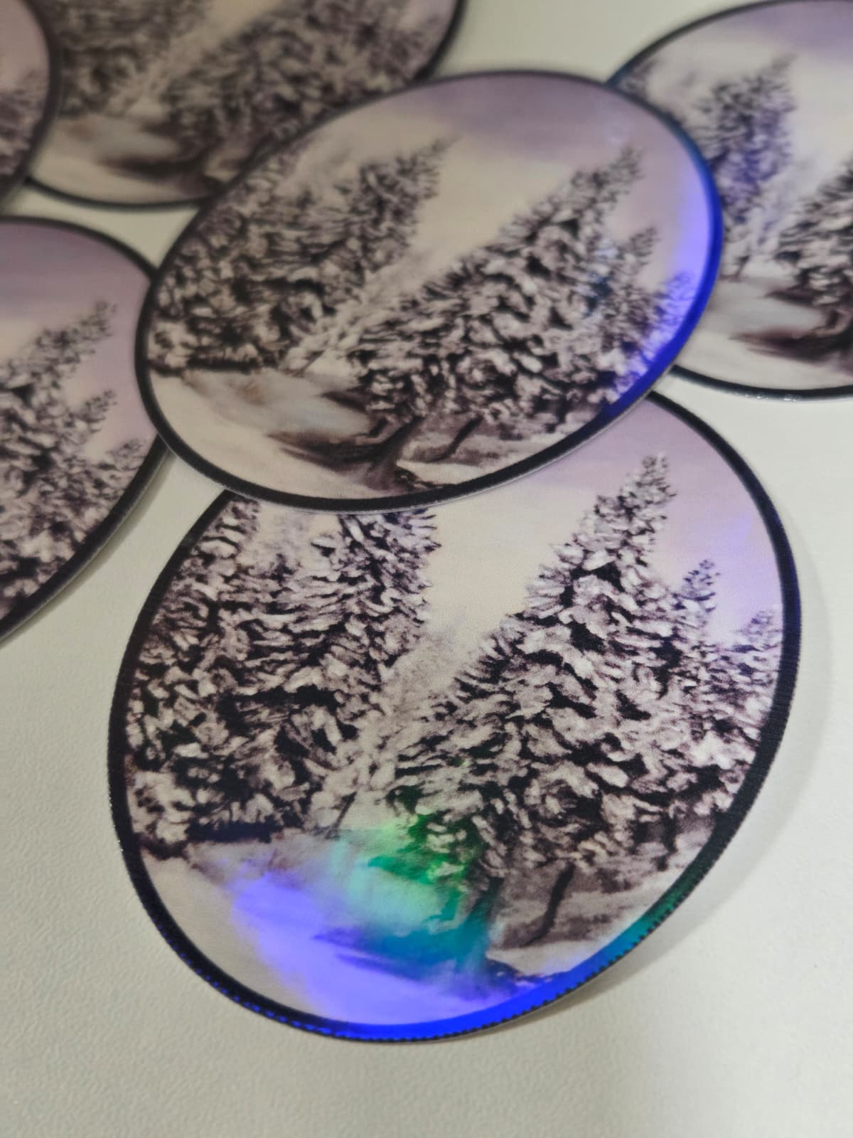 Winter Forest Holographic Sticker