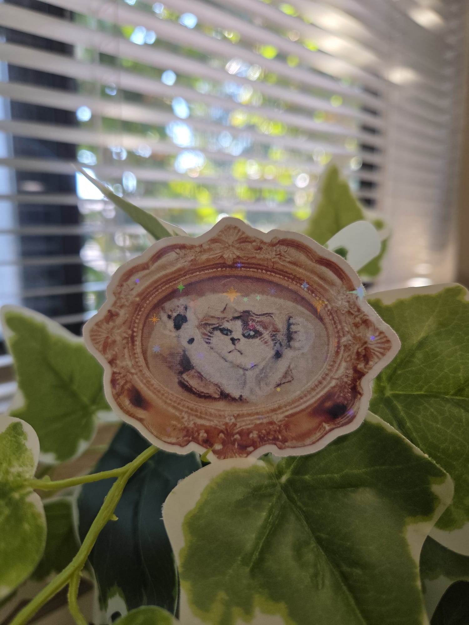 Vintage Cat Portrait Sticker
