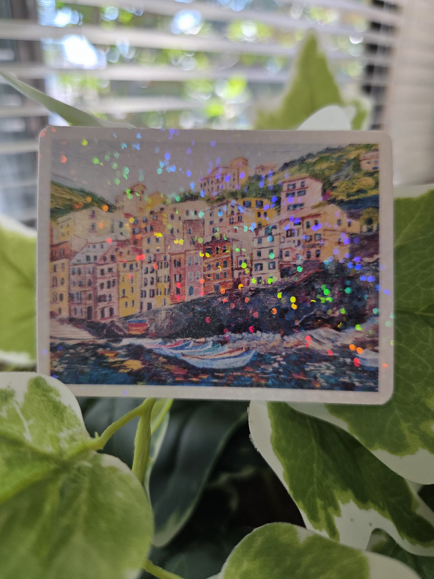 Sparkling Cinque Terre Italy Vinyl Sticker