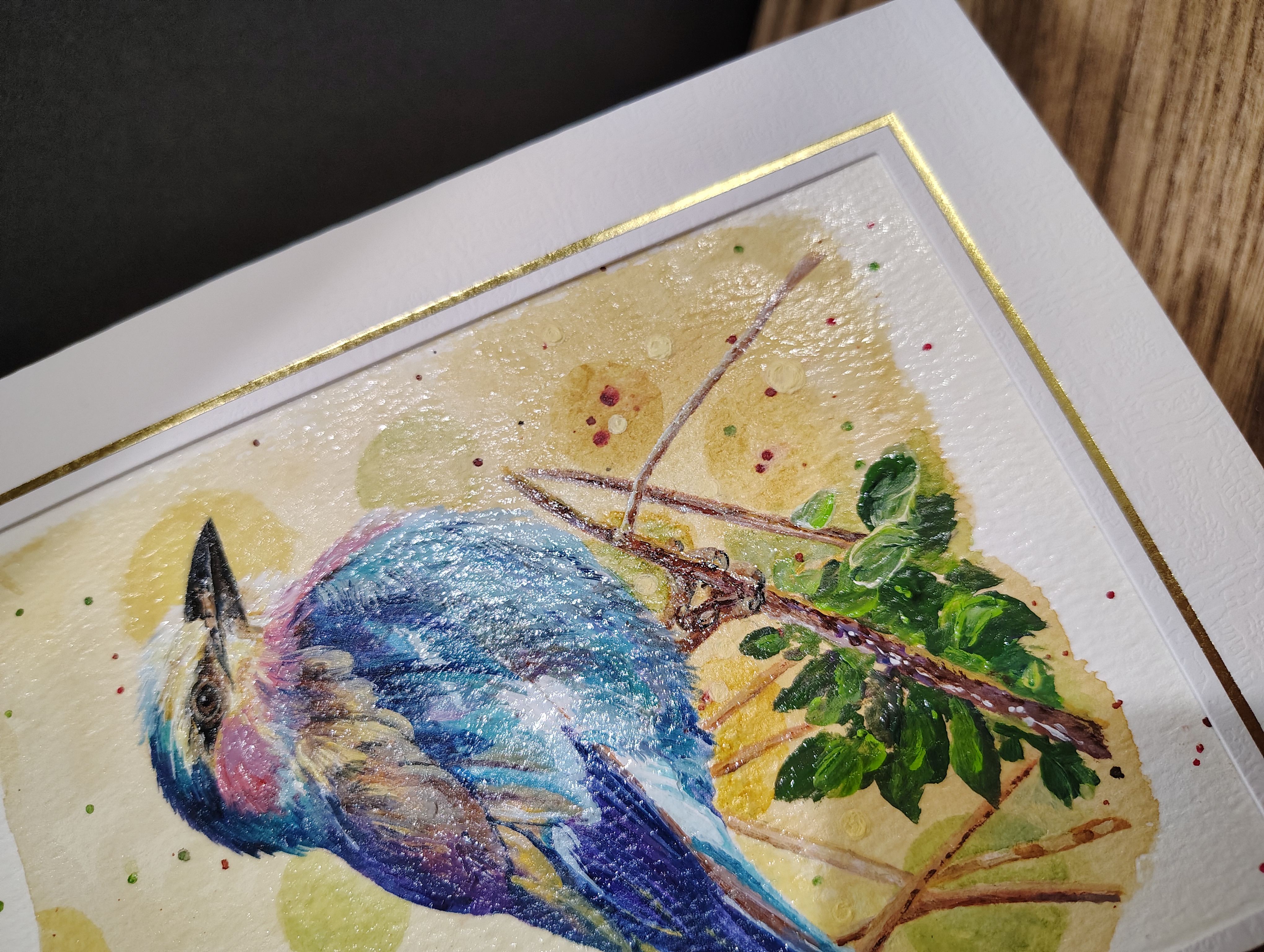 Lilac-Breasted Roller Bird Painting