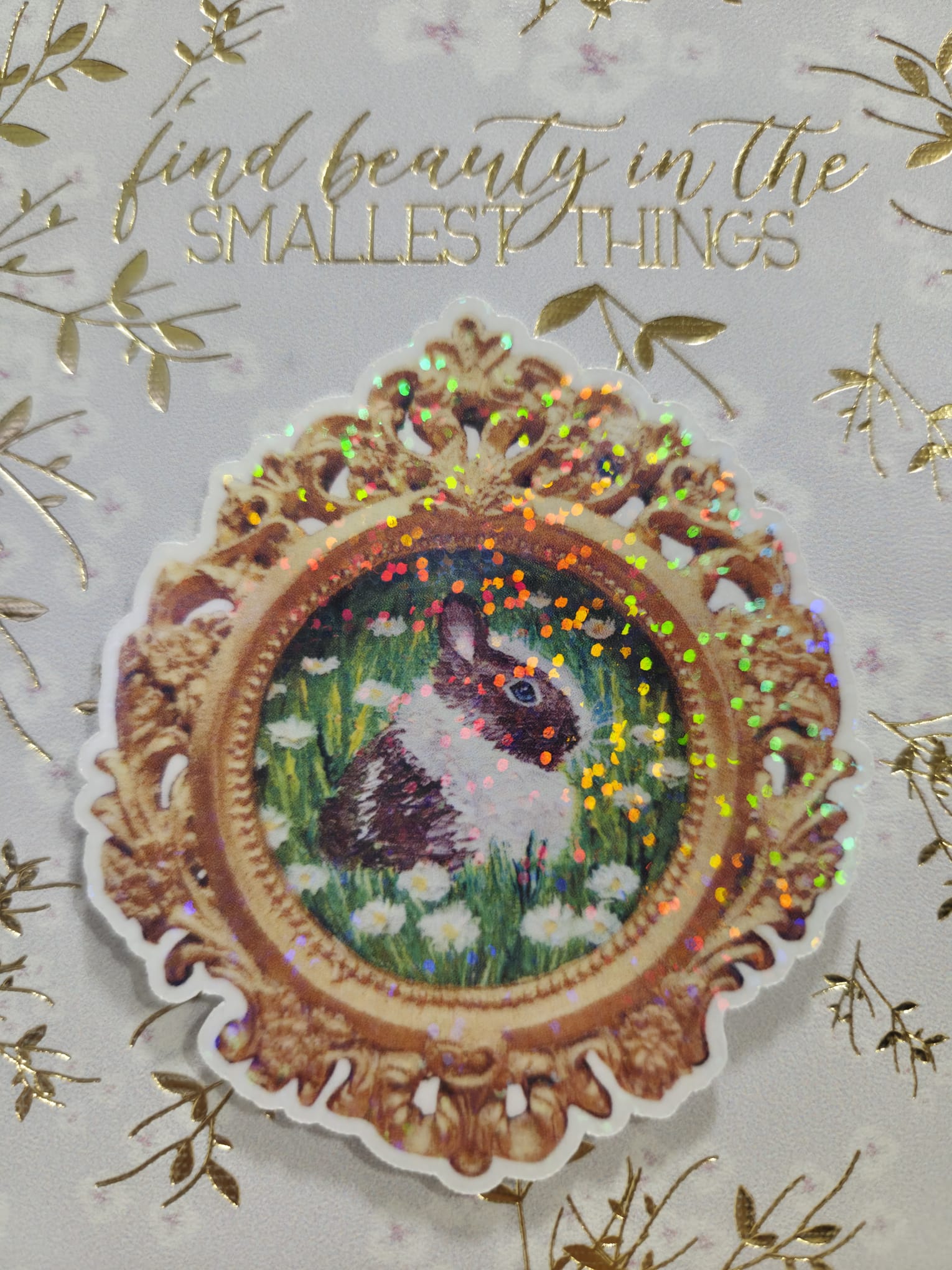 Holographic Bunny Decorative Vinyl Sticker
