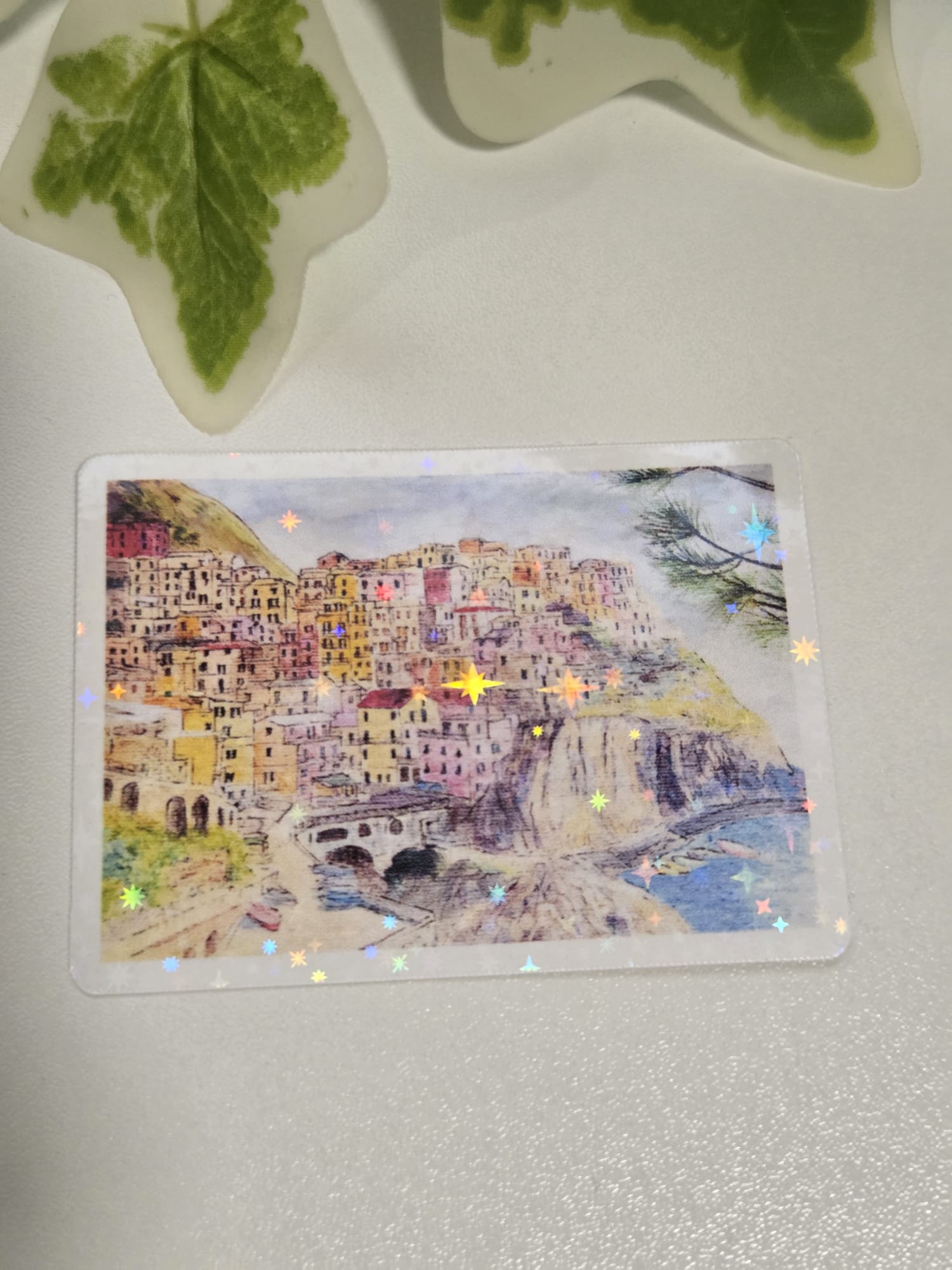 Scenic Town Cinque Terre Italy Vinyl Sticker