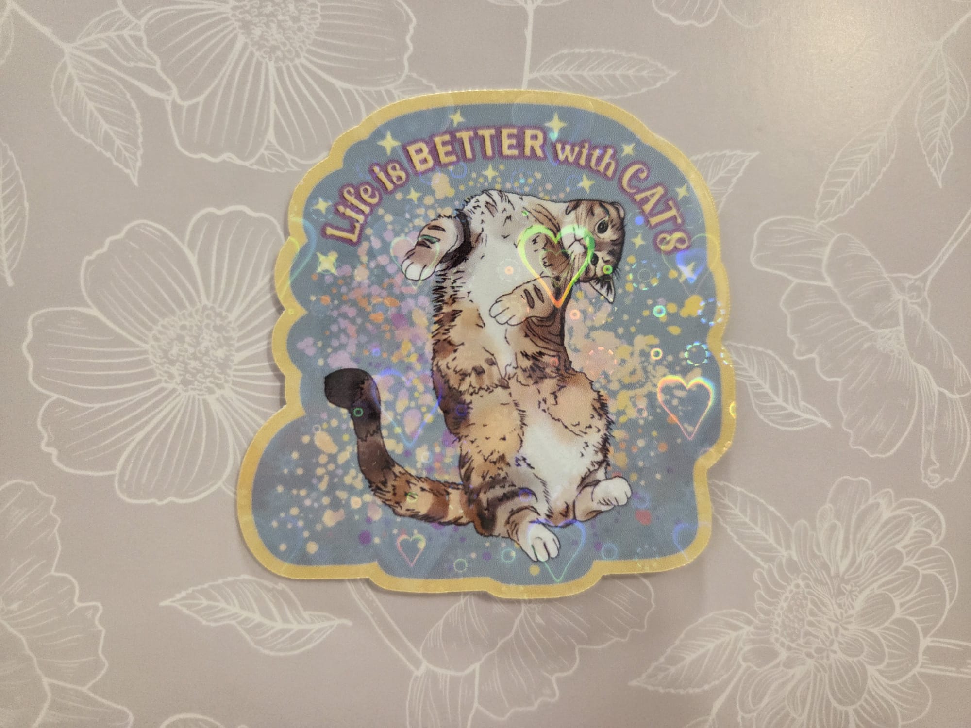 Life is Better with Cats Vinyl Sticker