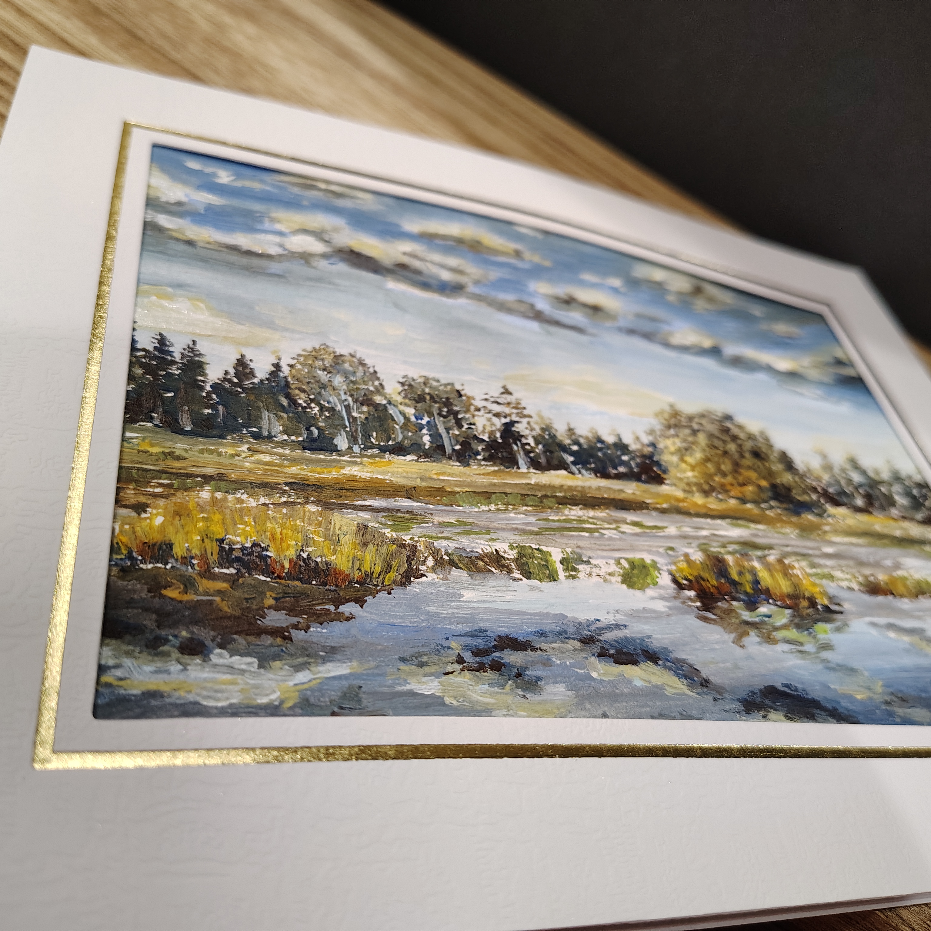 Landscape Lake Painting 