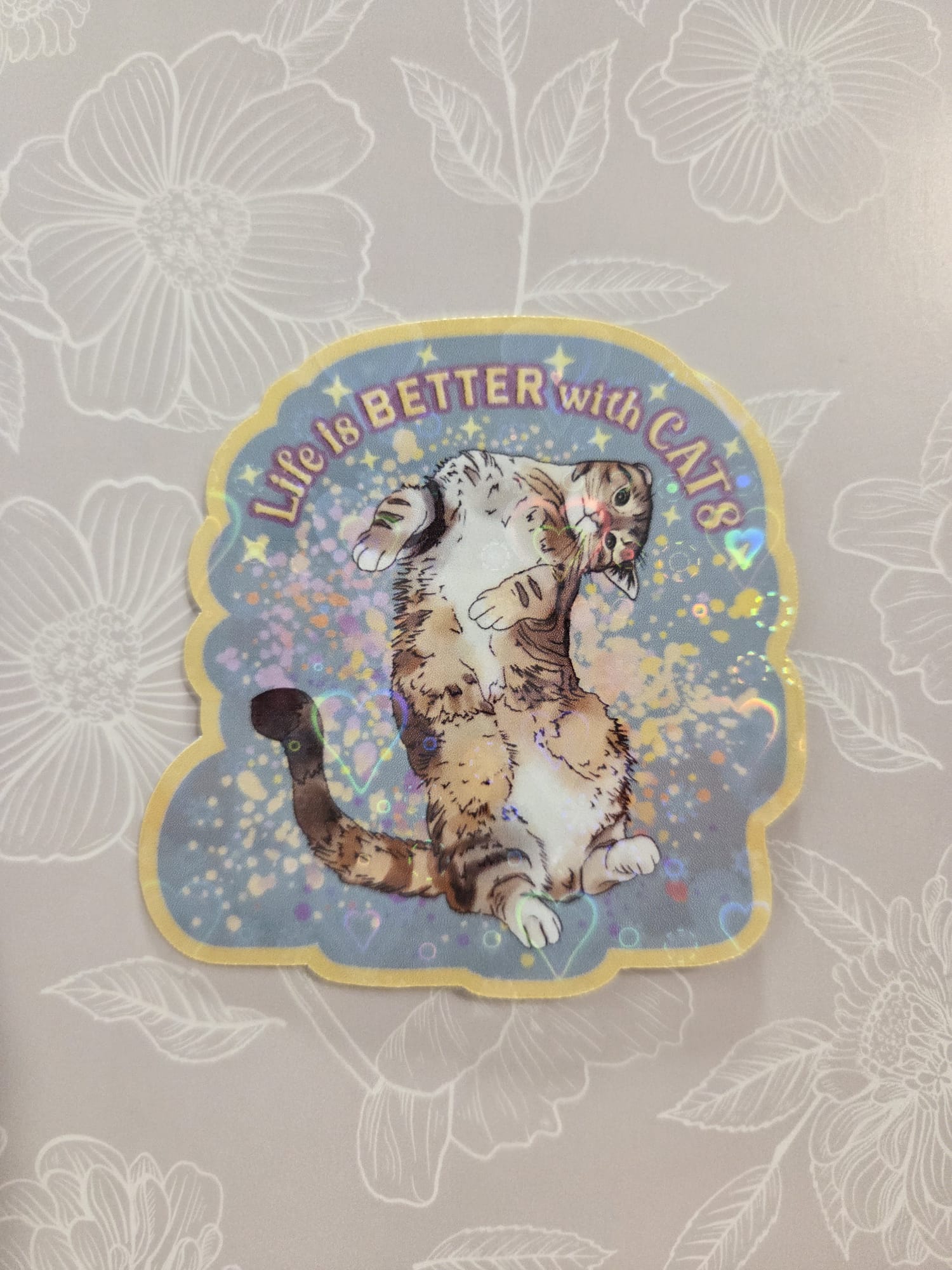 Life is Better with Cats Vinyl Sticker