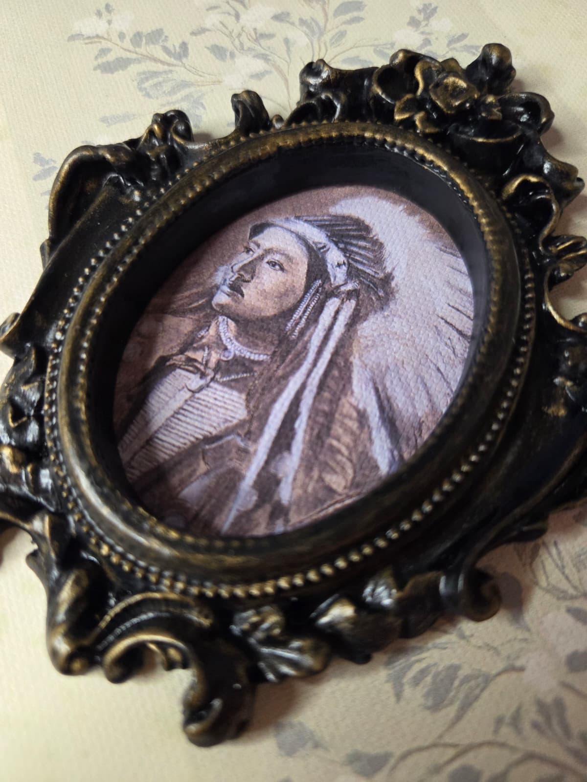 Indigenous Portrait Victorian Style Frame