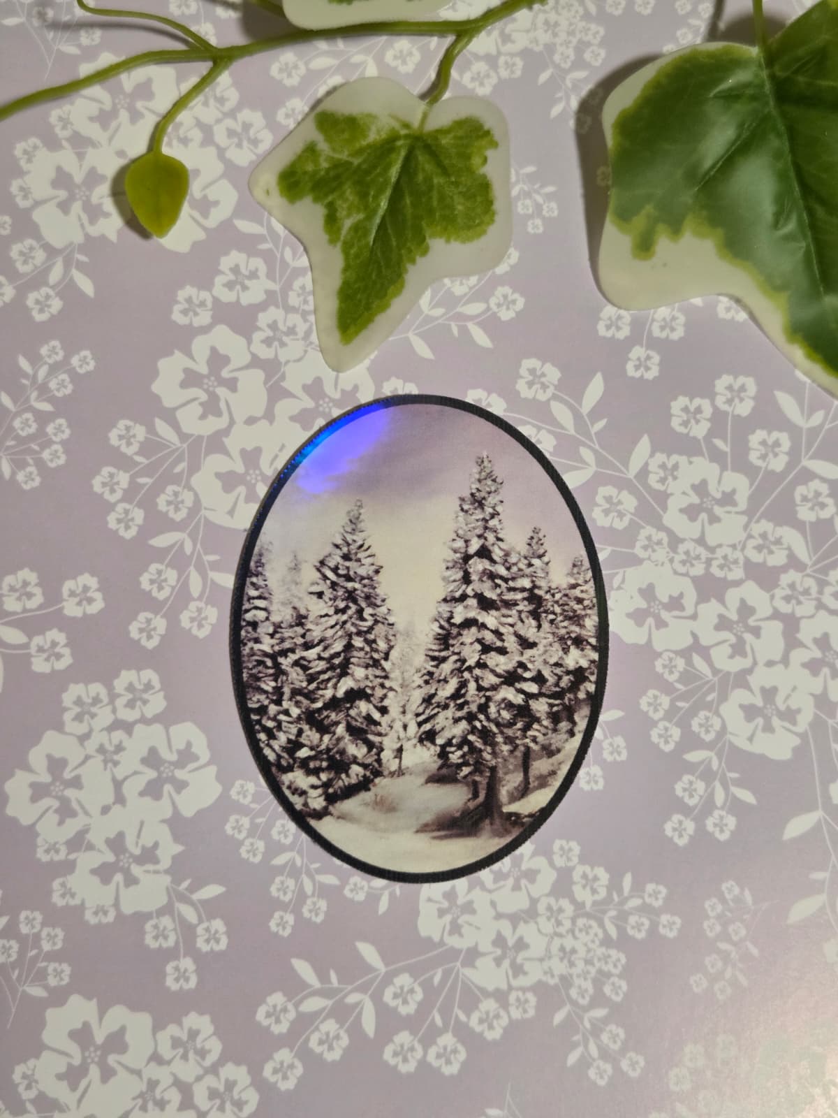 Winter Forest Holographic Sticker
