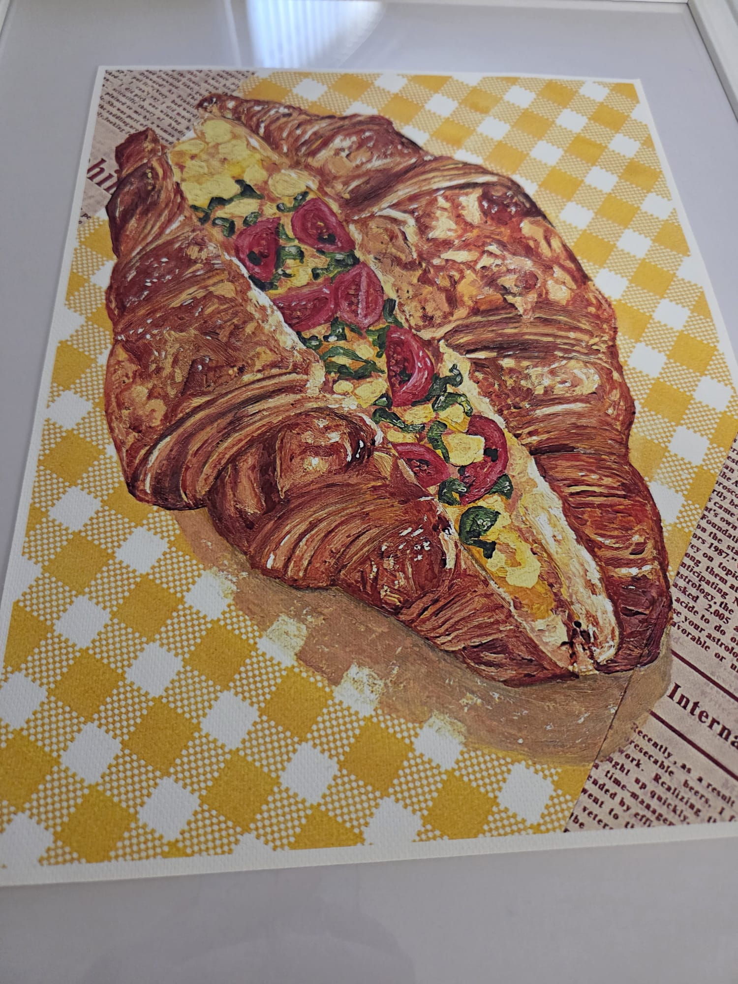 Croissant Art Print 8.5"x11" Unframed