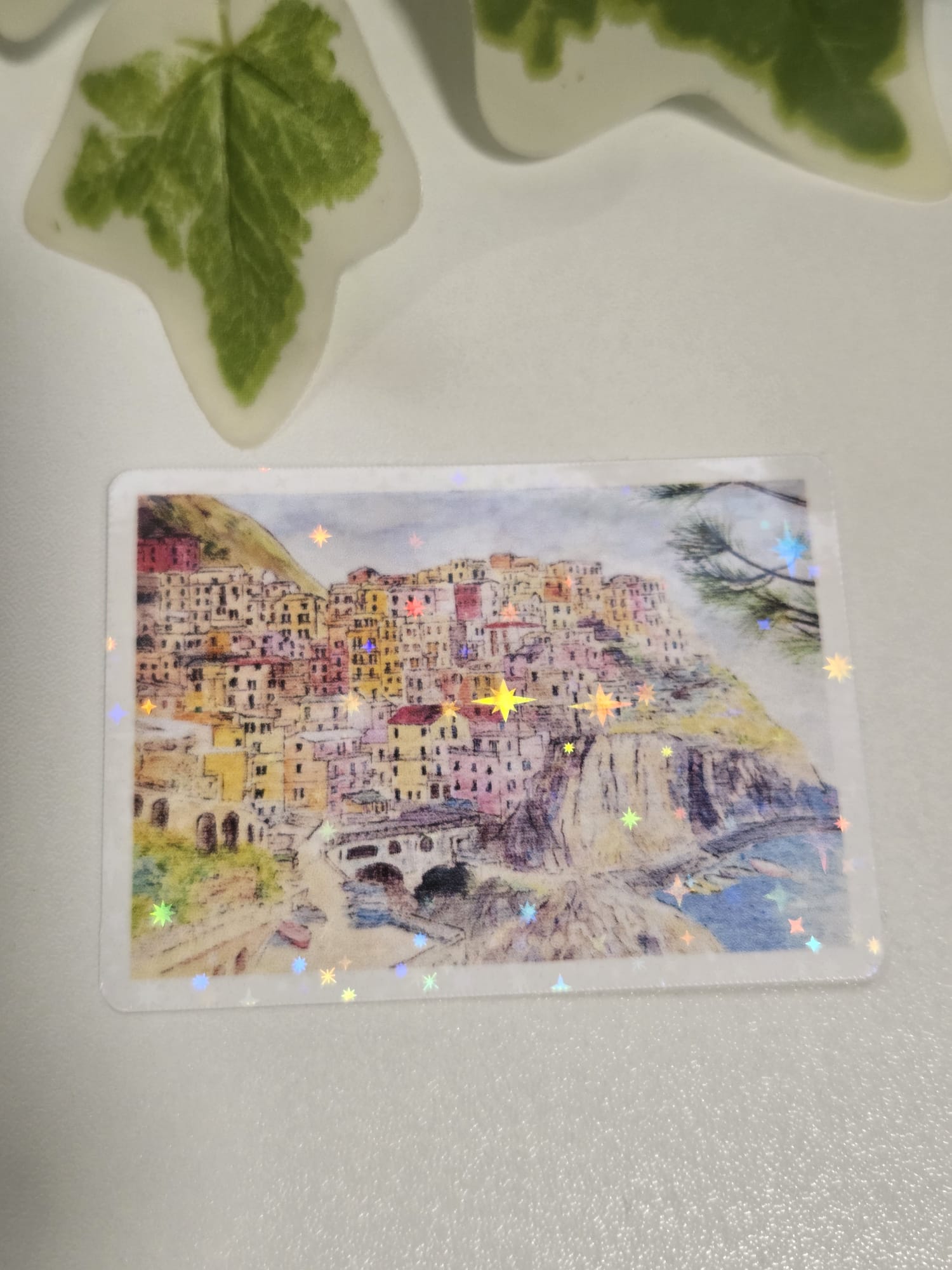 Scenic Town Cinque Terre Italy Vinyl Sticker