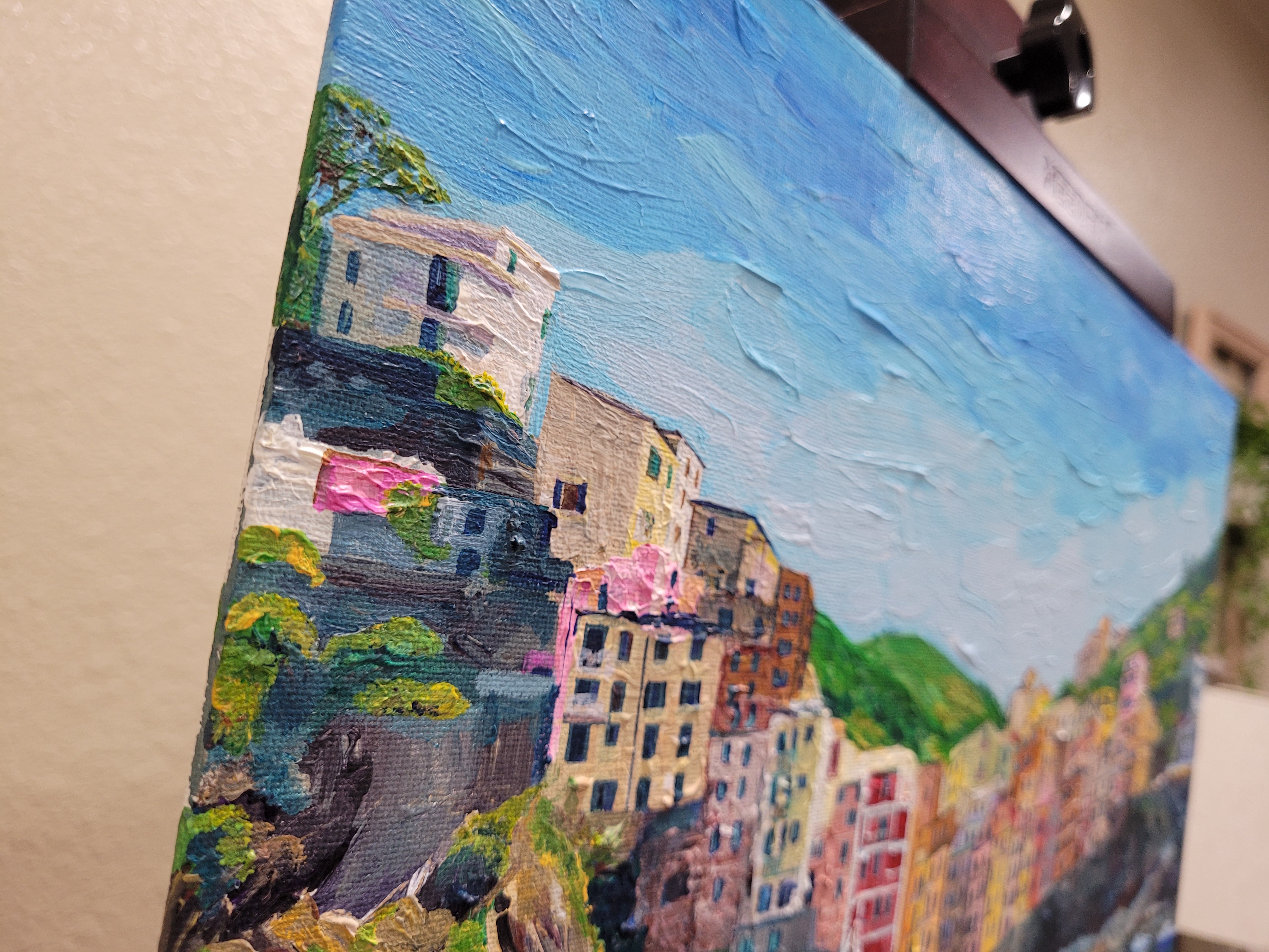 Cinque Terre Italy Acrylic Painting 