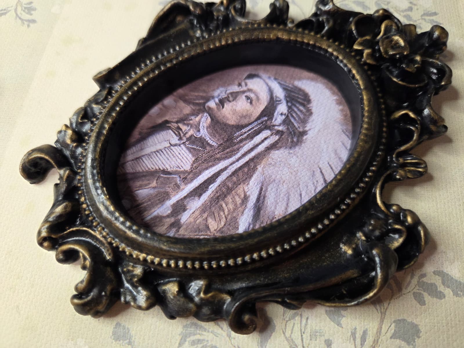 Indigenous Portrait Victorian Style Frame