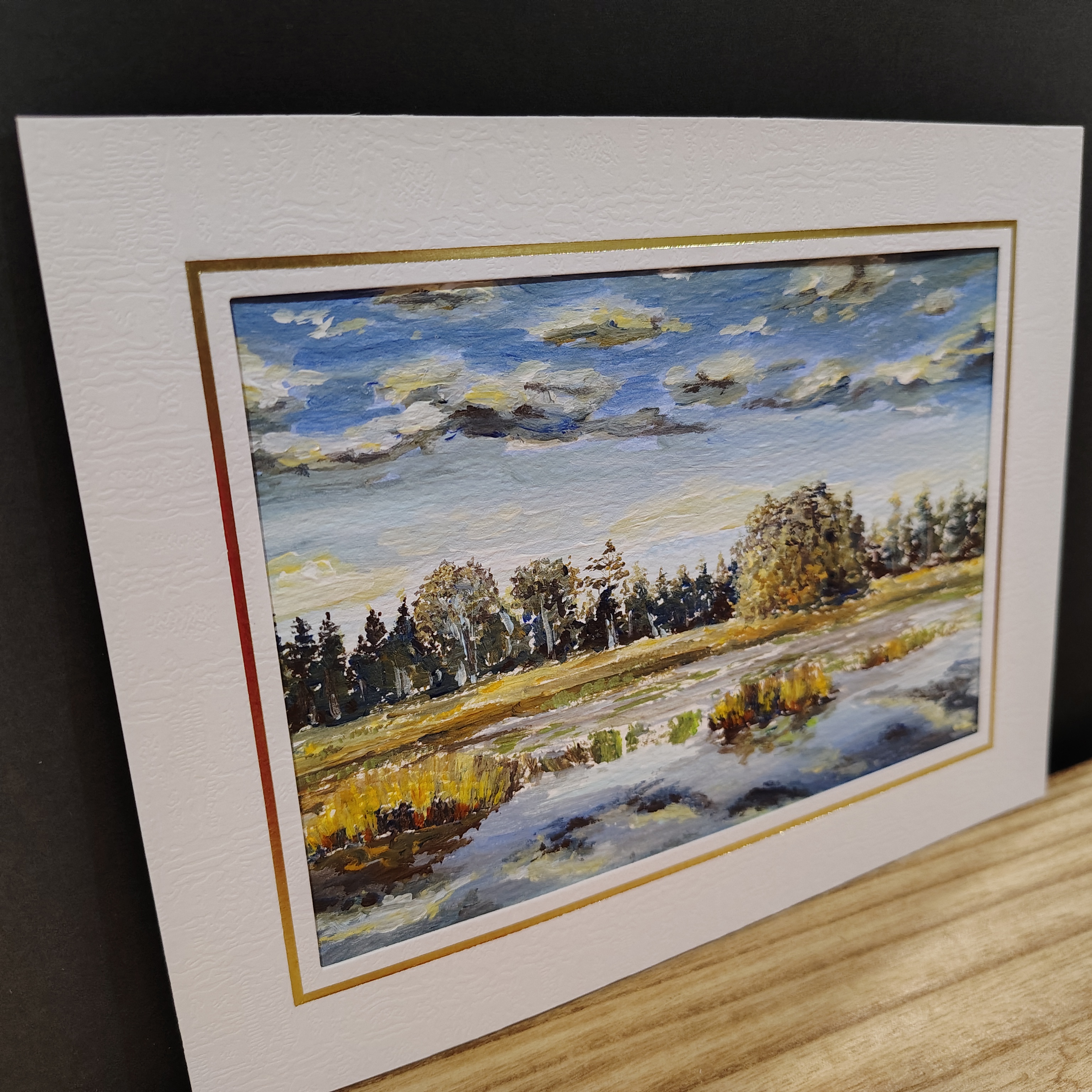 Landscape Lake Painting 