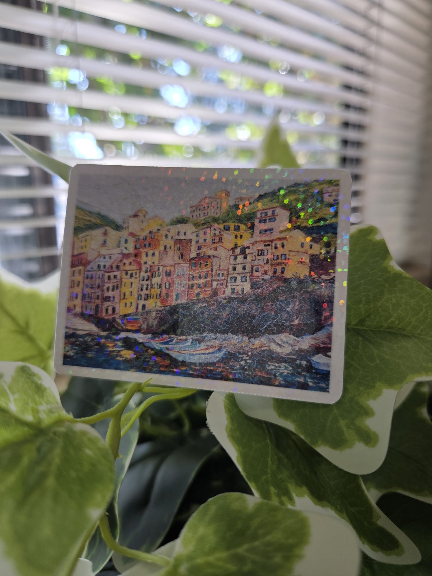 Sparkling Cinque Terre Italy Vinyl Sticker