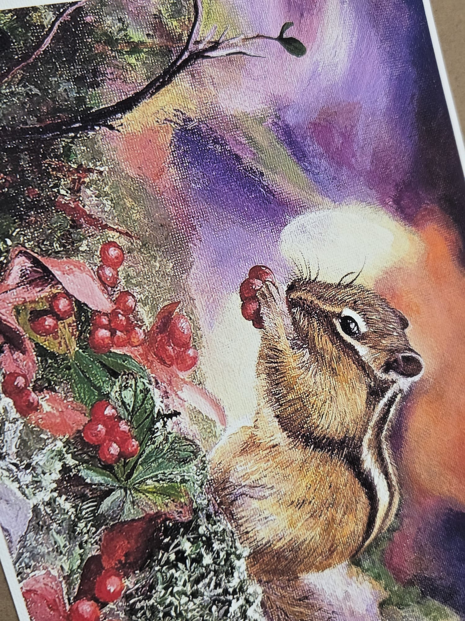 Art Print Ground Squirrel Chipmunk from Original Painting