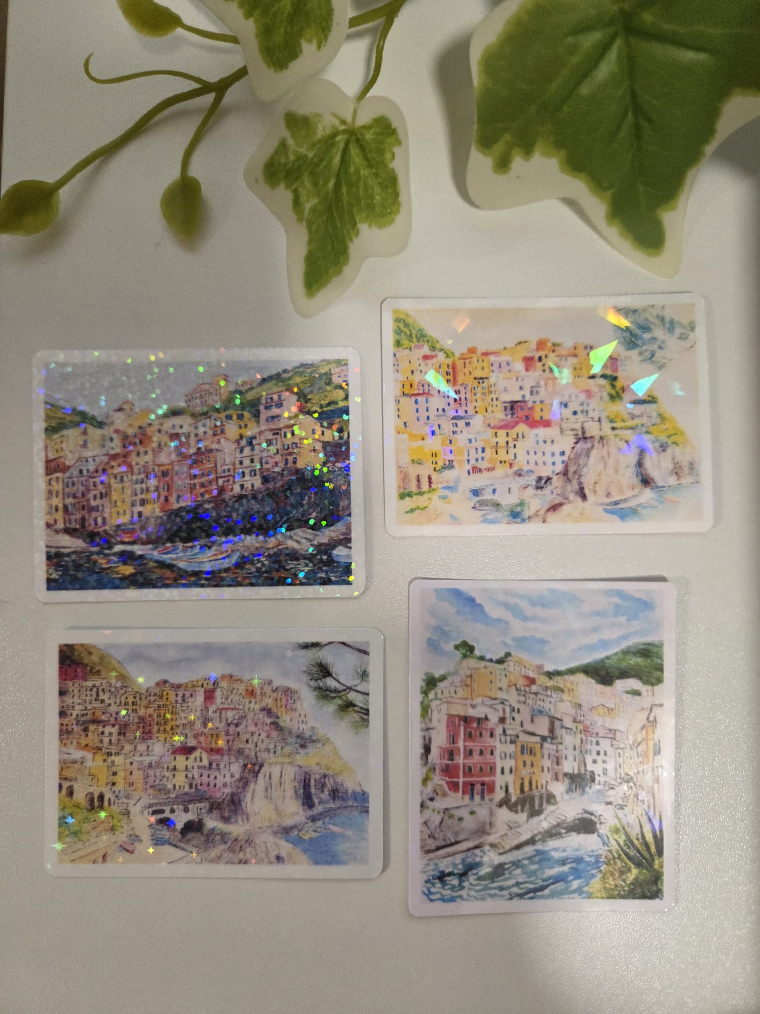 Scenic Town Cinque Terre Italy Vinyl Sticker
