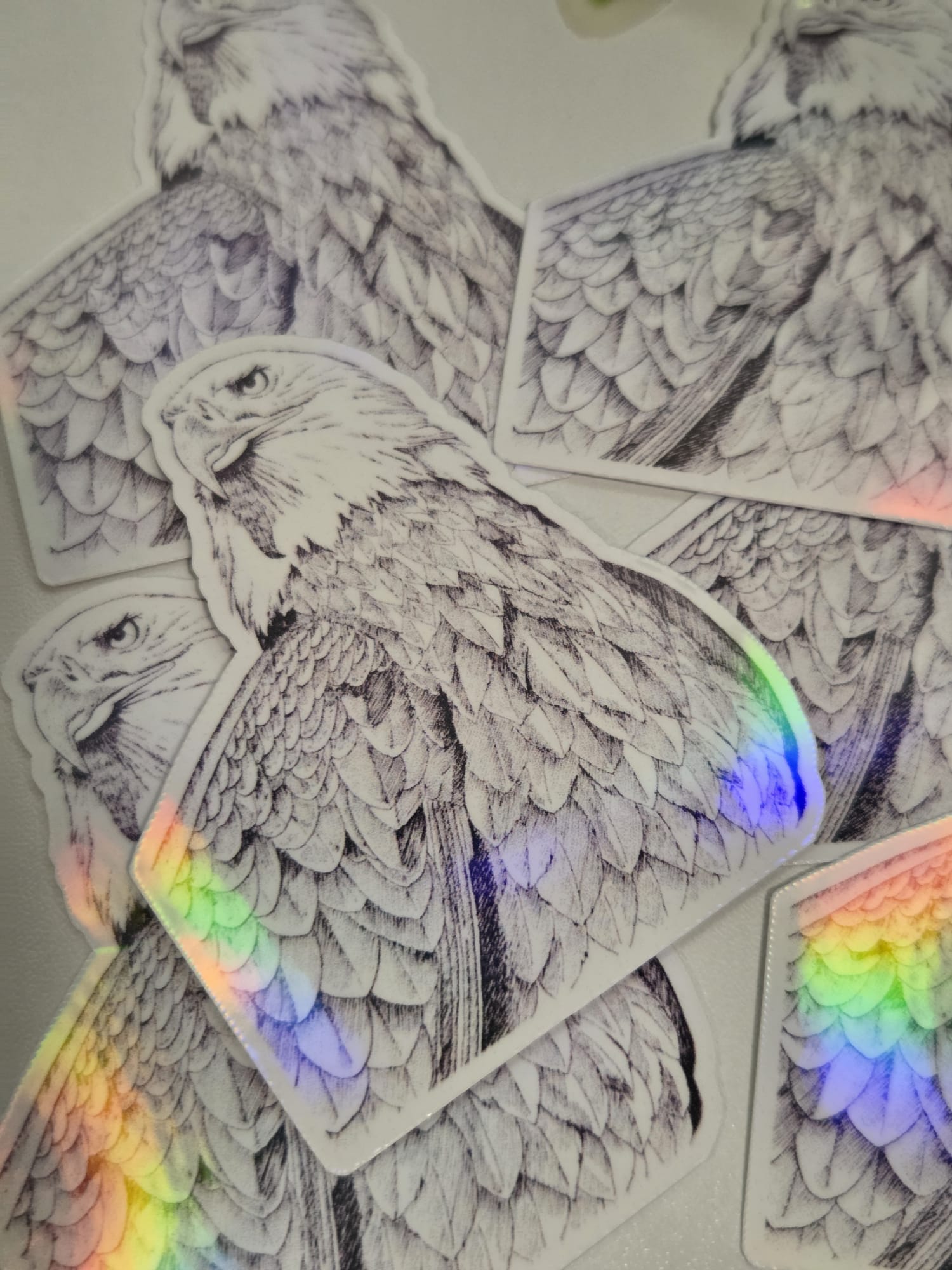 American Eagle Bird Illustration Vinyl Sticker