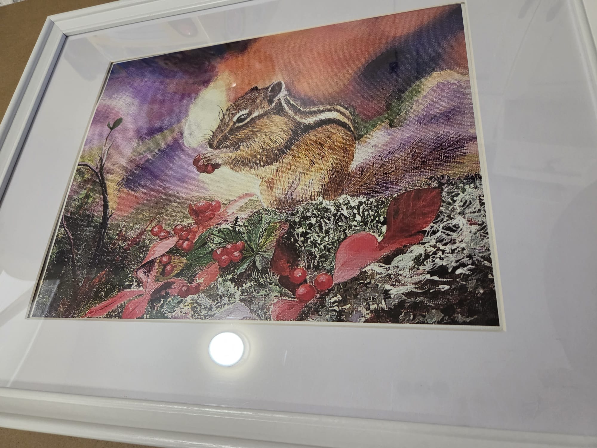 Art Print Ground Squirrel Chipmunk from Original Painting