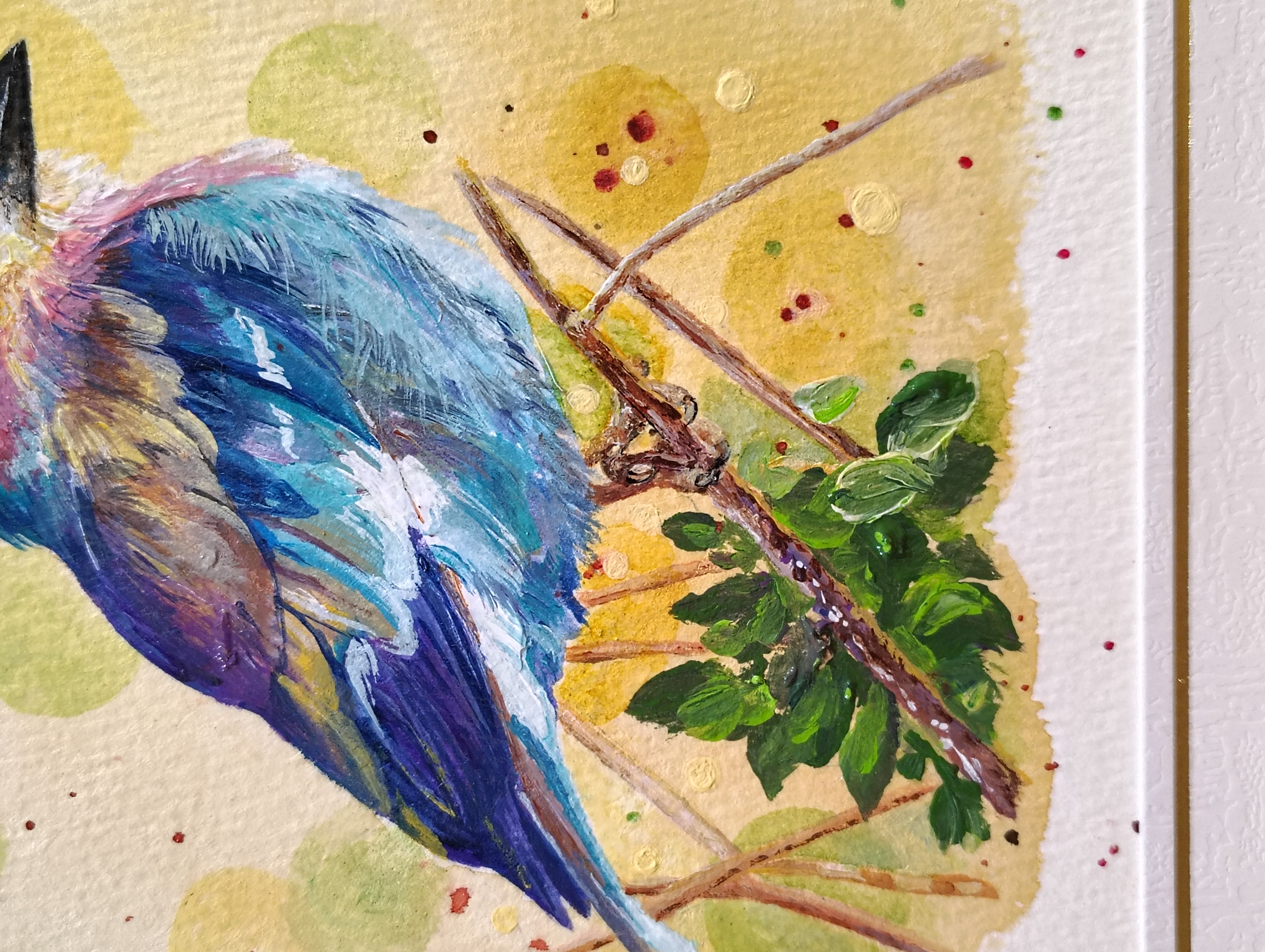 Lilac-Breasted Roller Bird Painting