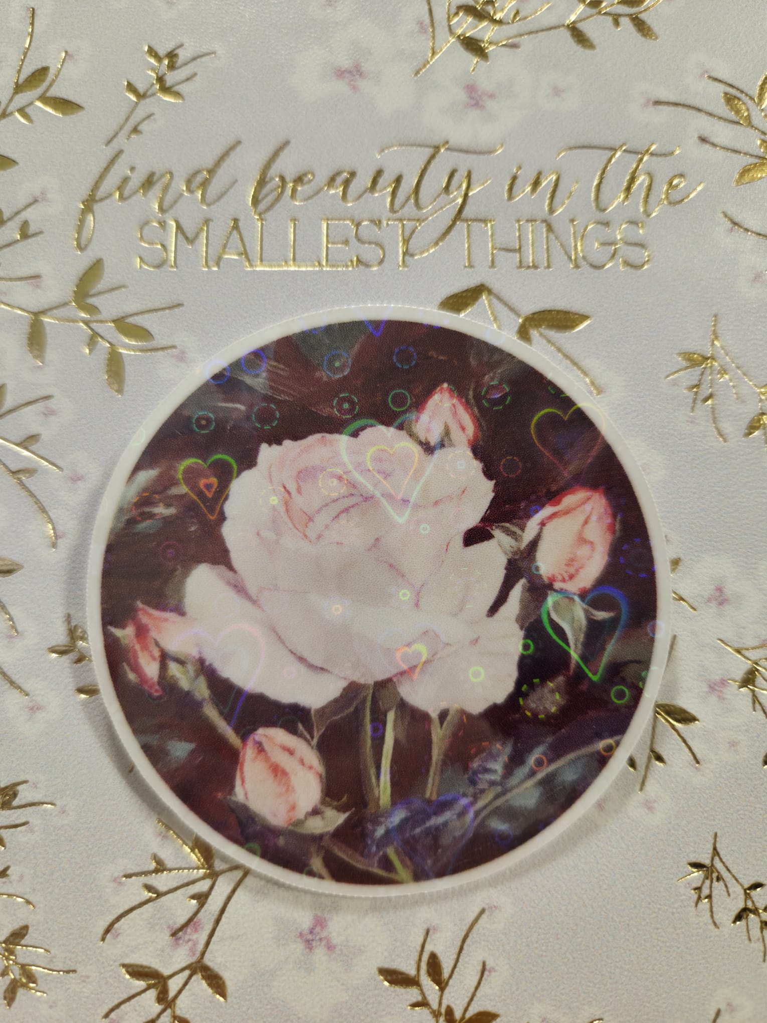Vintage Rose Art Vinyl Sticker