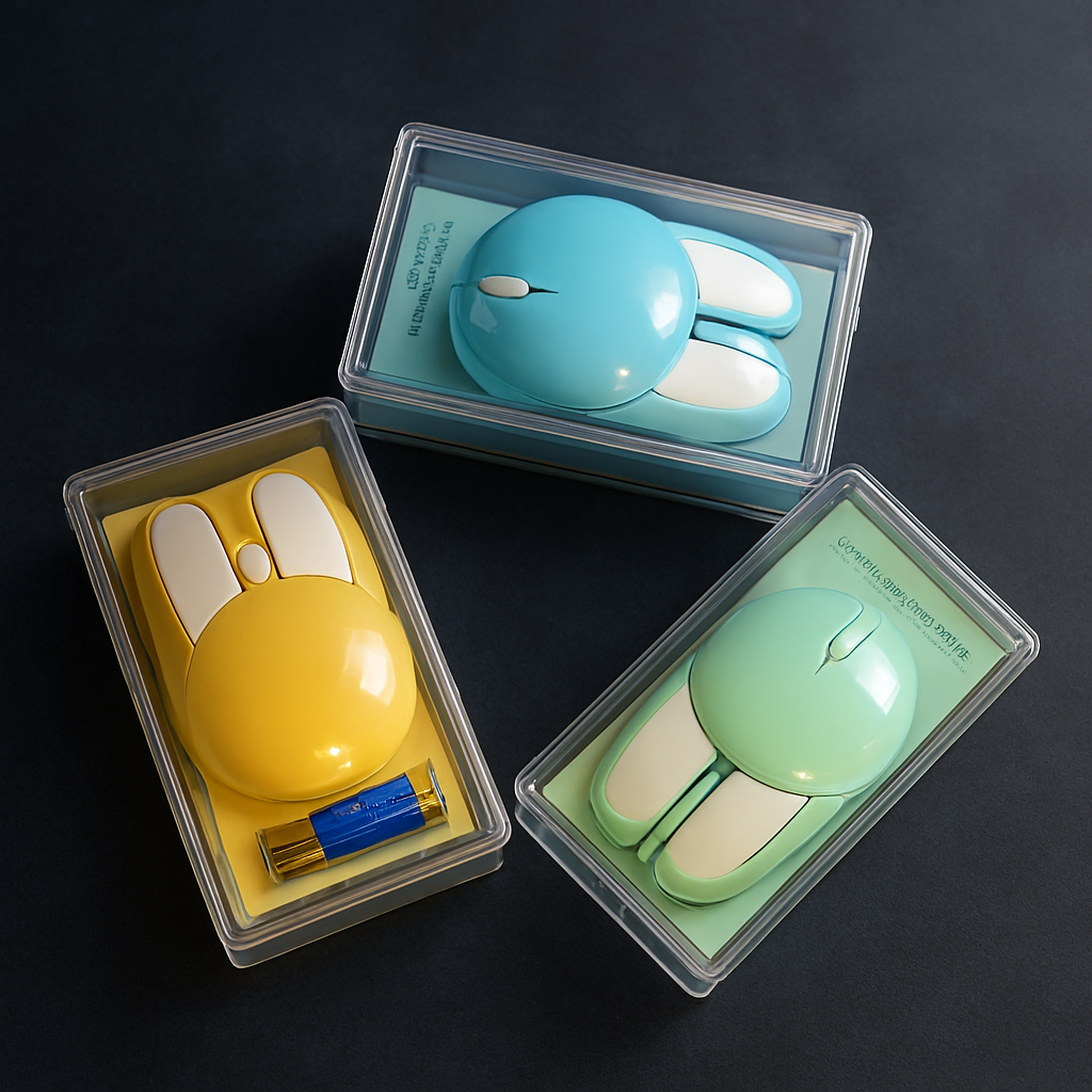 Ratón inalámbrico con orejas de conejo