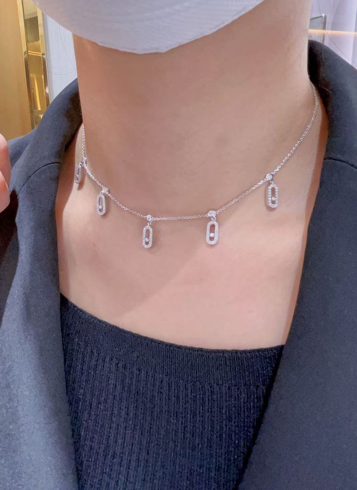Collier Femme MESSIKA – 5 Motifs Strass