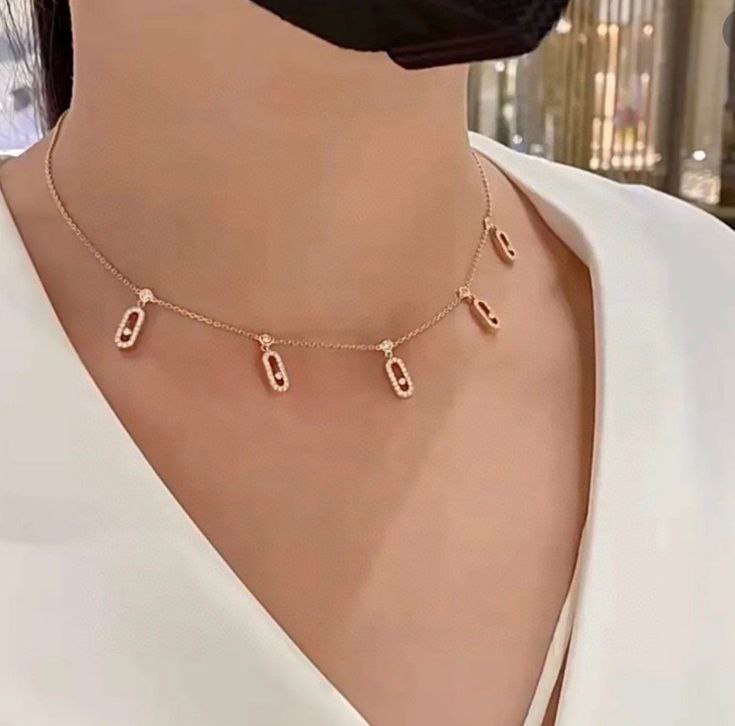 Collier Femme MESSIKA – 5 Motifs Strass