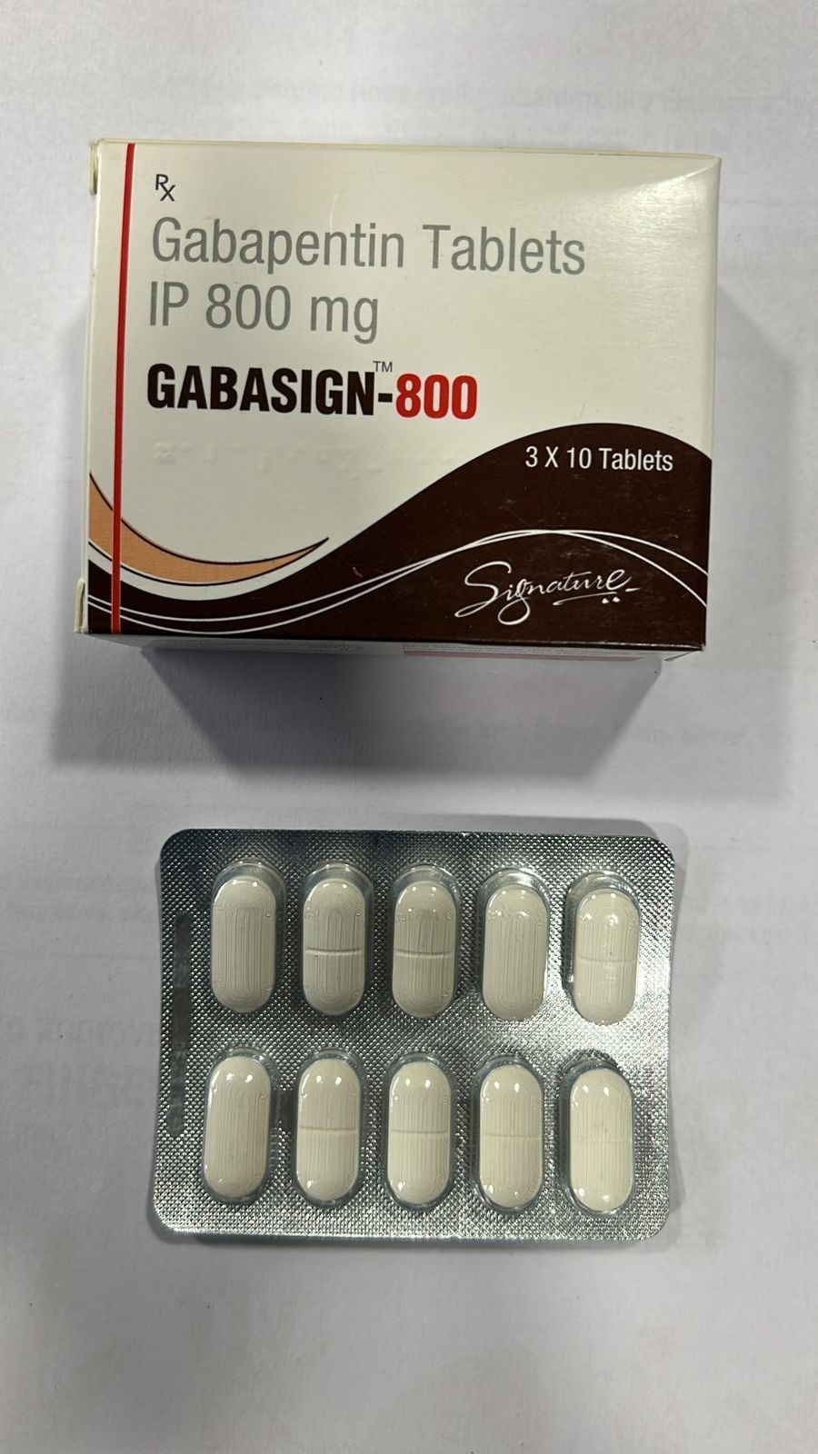 Gabapentin Tablets IP 800 mg (Gabasign-800)