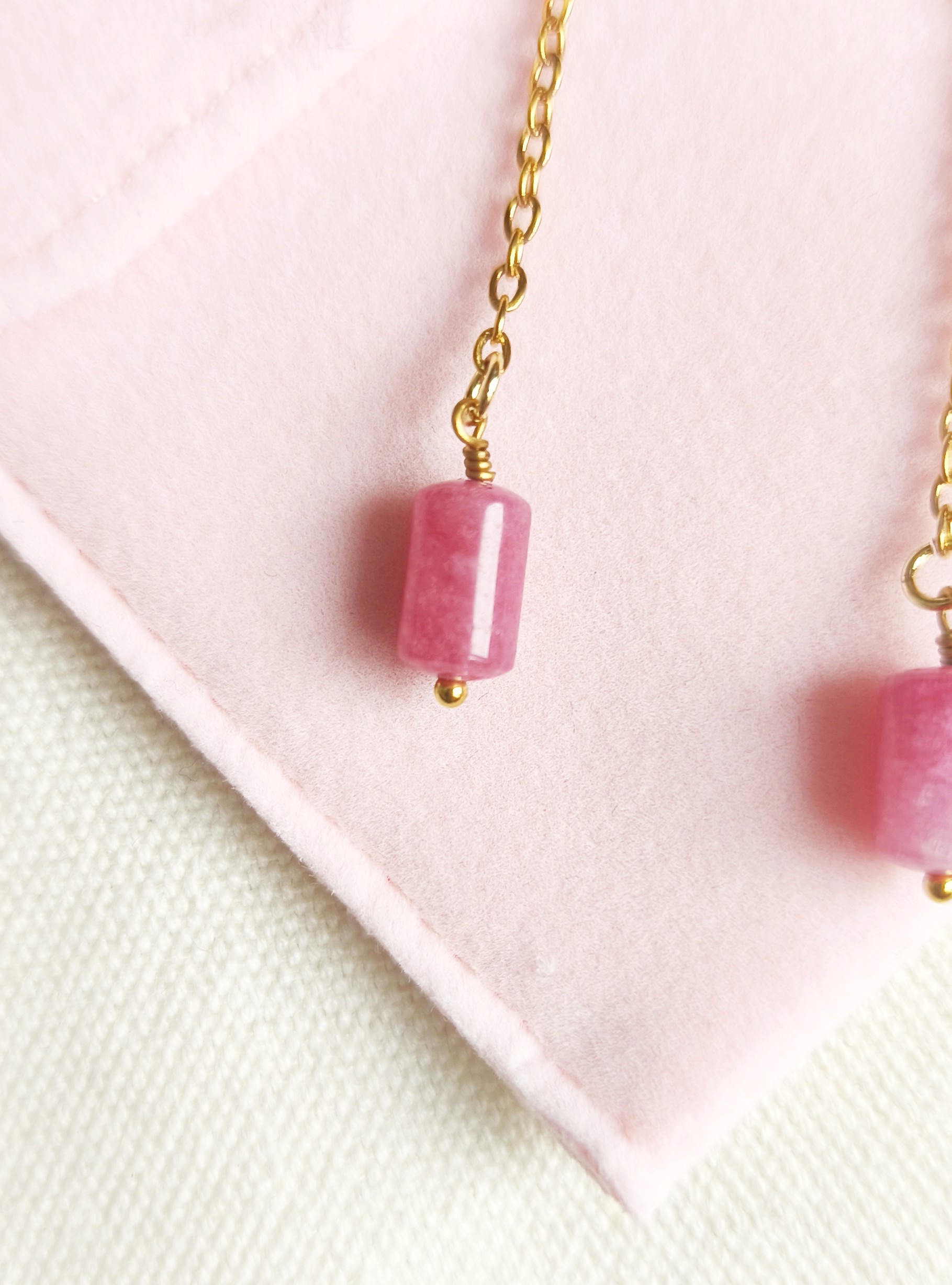 Rhodochrosiet oorbellen