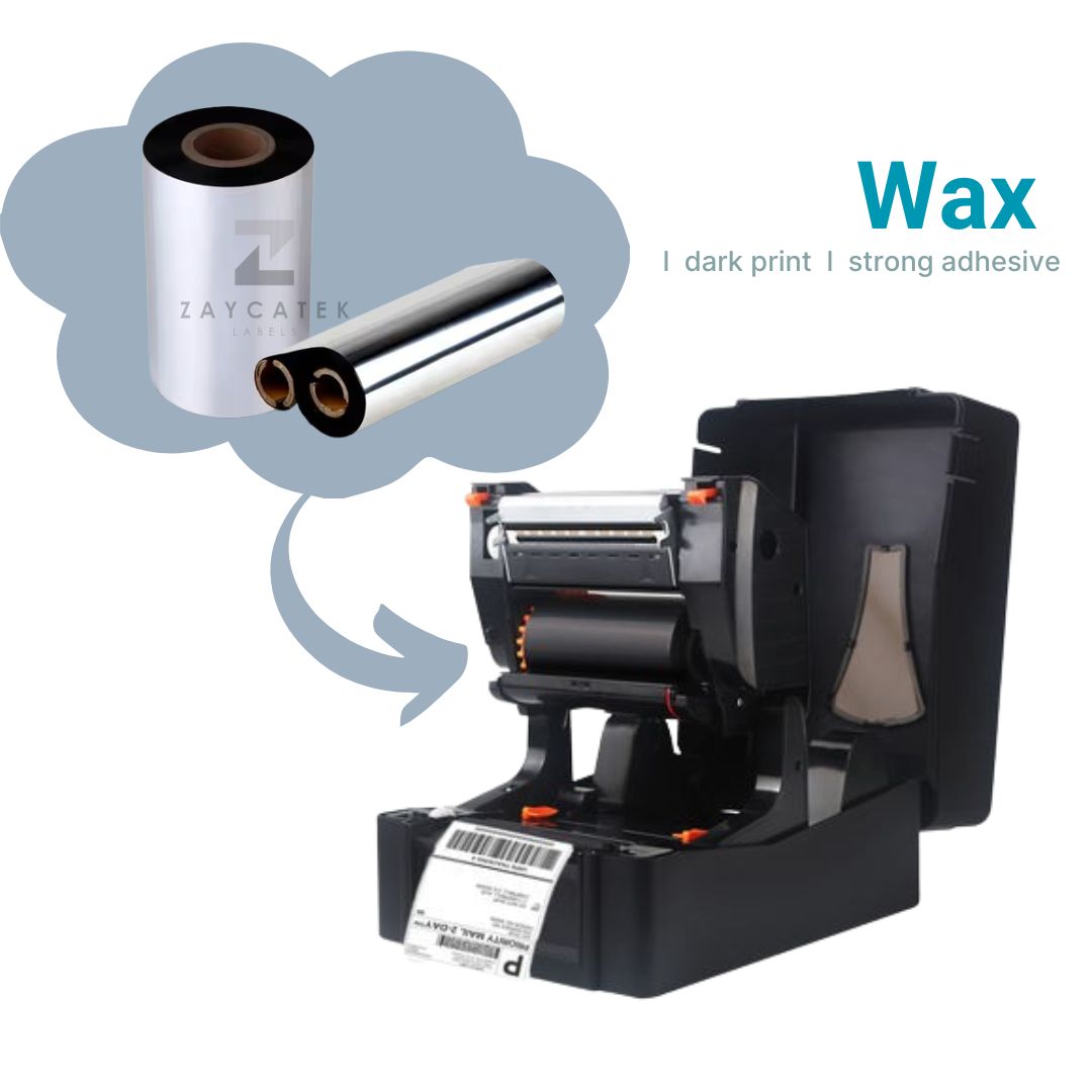 300m High Quality Wax Barcode Thermal Transfer Printer Ribbon