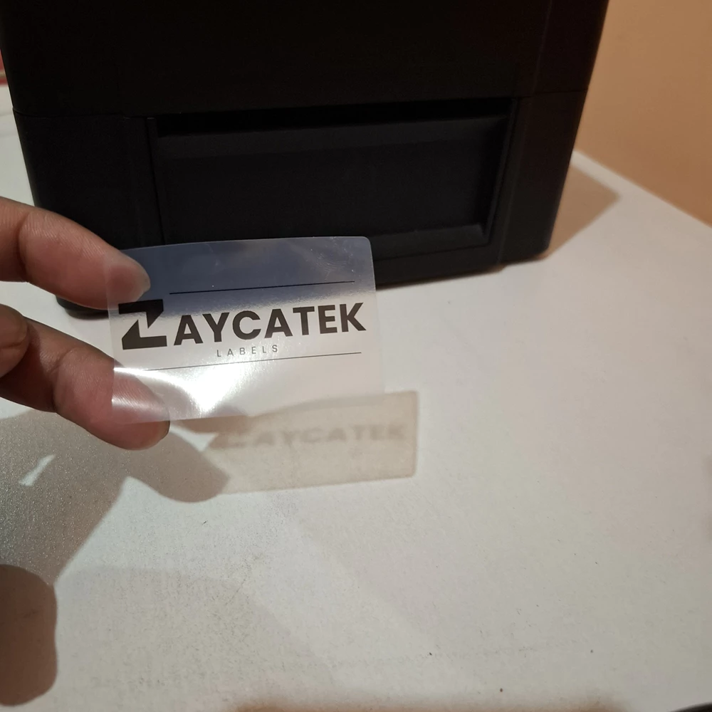 50mmx80mm (300pcs) Transparent Direct Thermal Sticker for Label - Tear Proof
