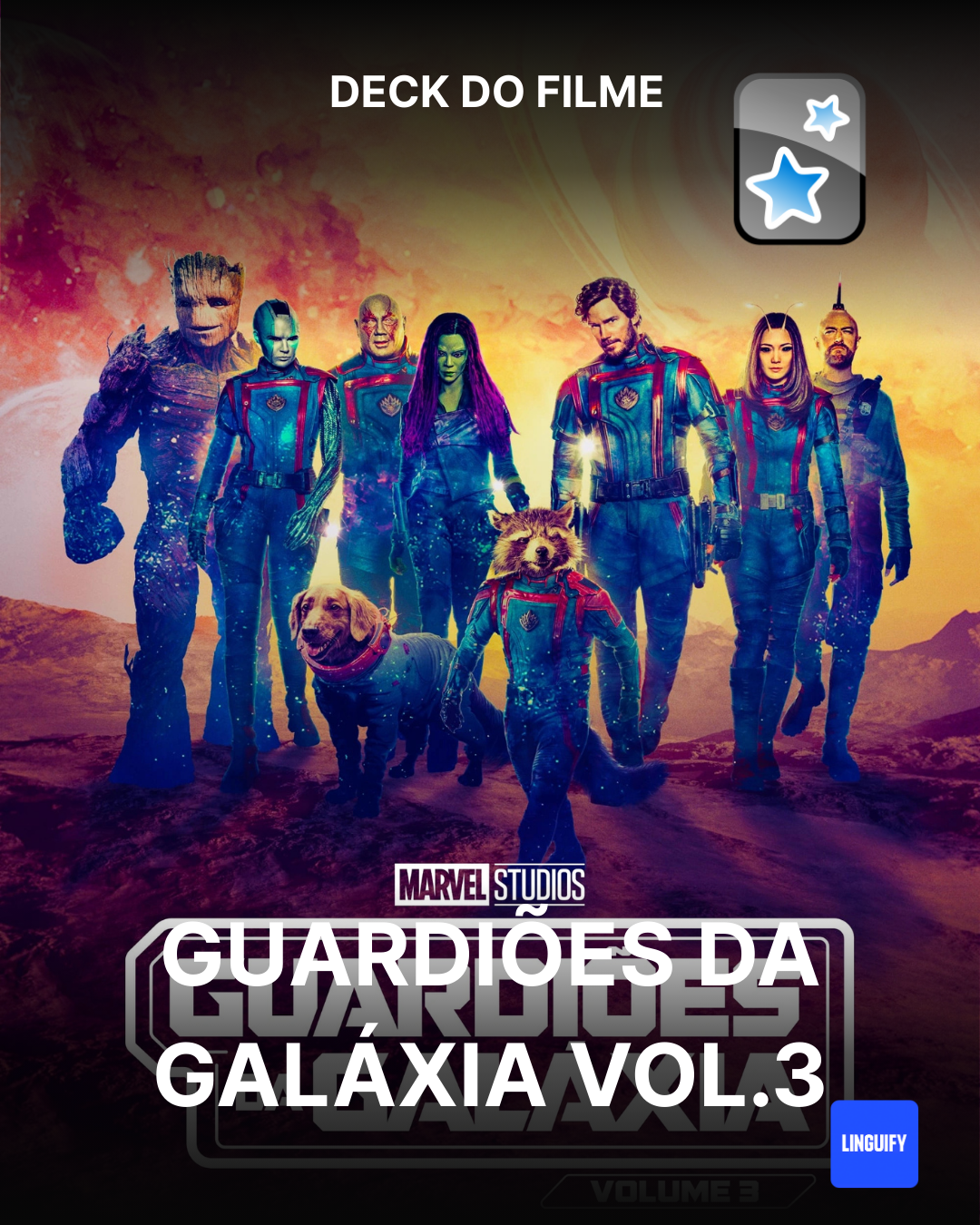 Anki Deck - Guardiões da Galáxia Vol. 3