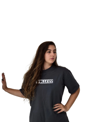 Camiseta Oversized Cinza Chumbo Wollkizz