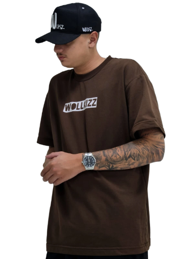Camiseta Oversized Marrom Wollkizz