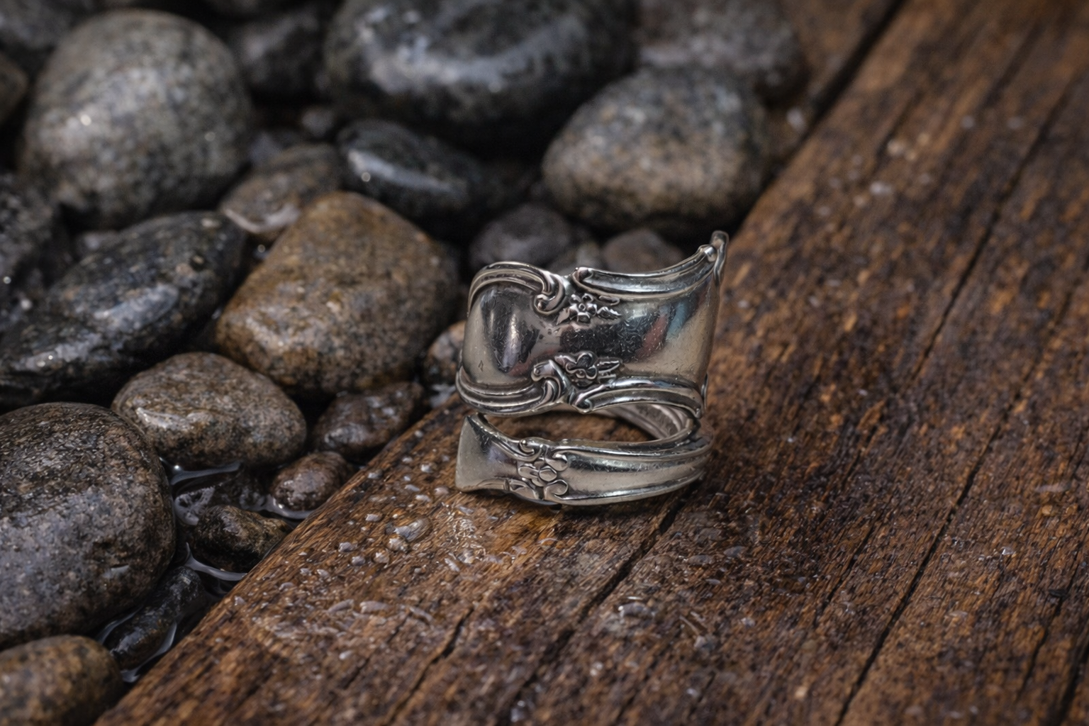 Forged Elegance Spoon Ring